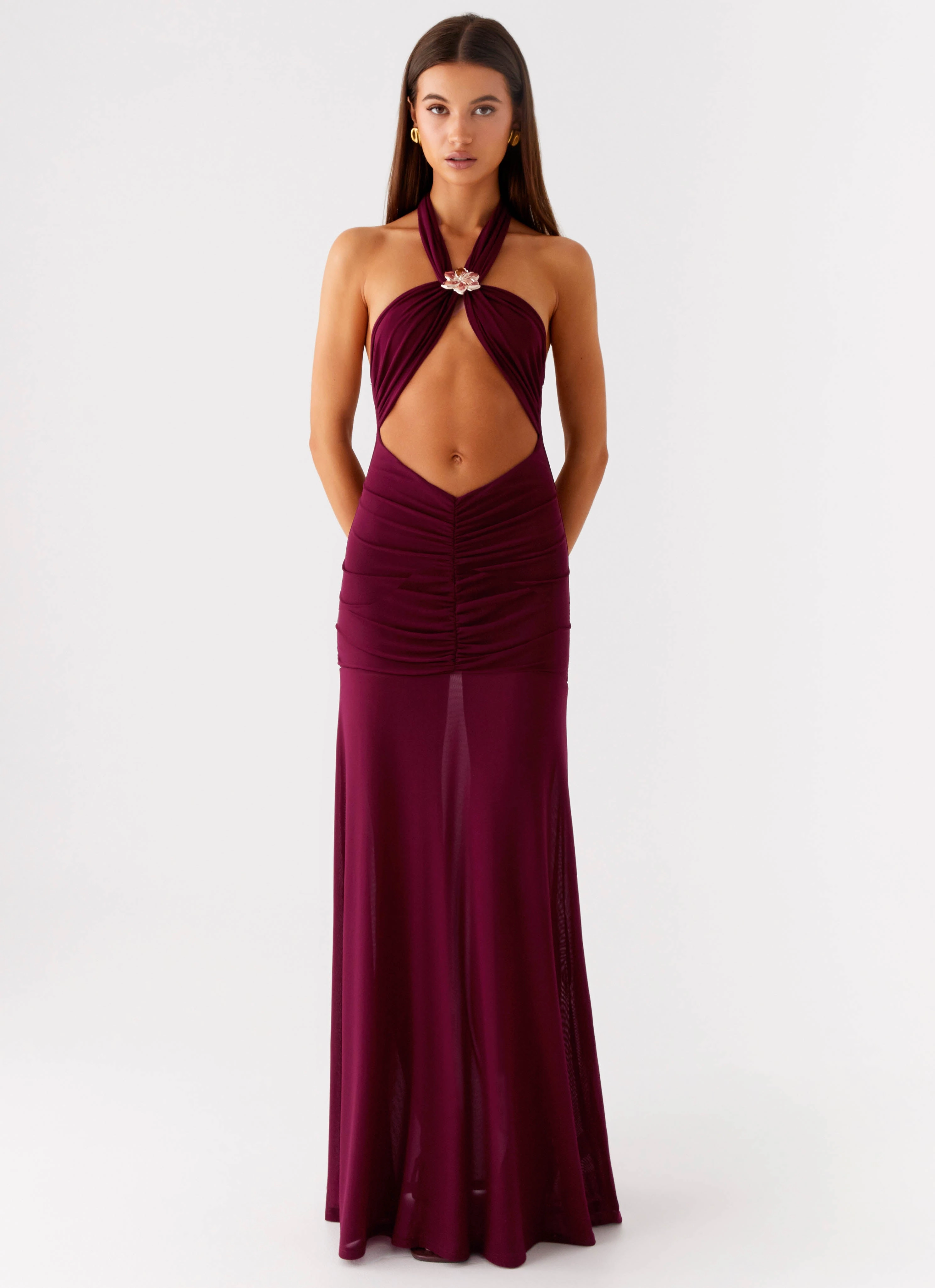 Bright Feel Deltina Maxi Dress - Boysenberry