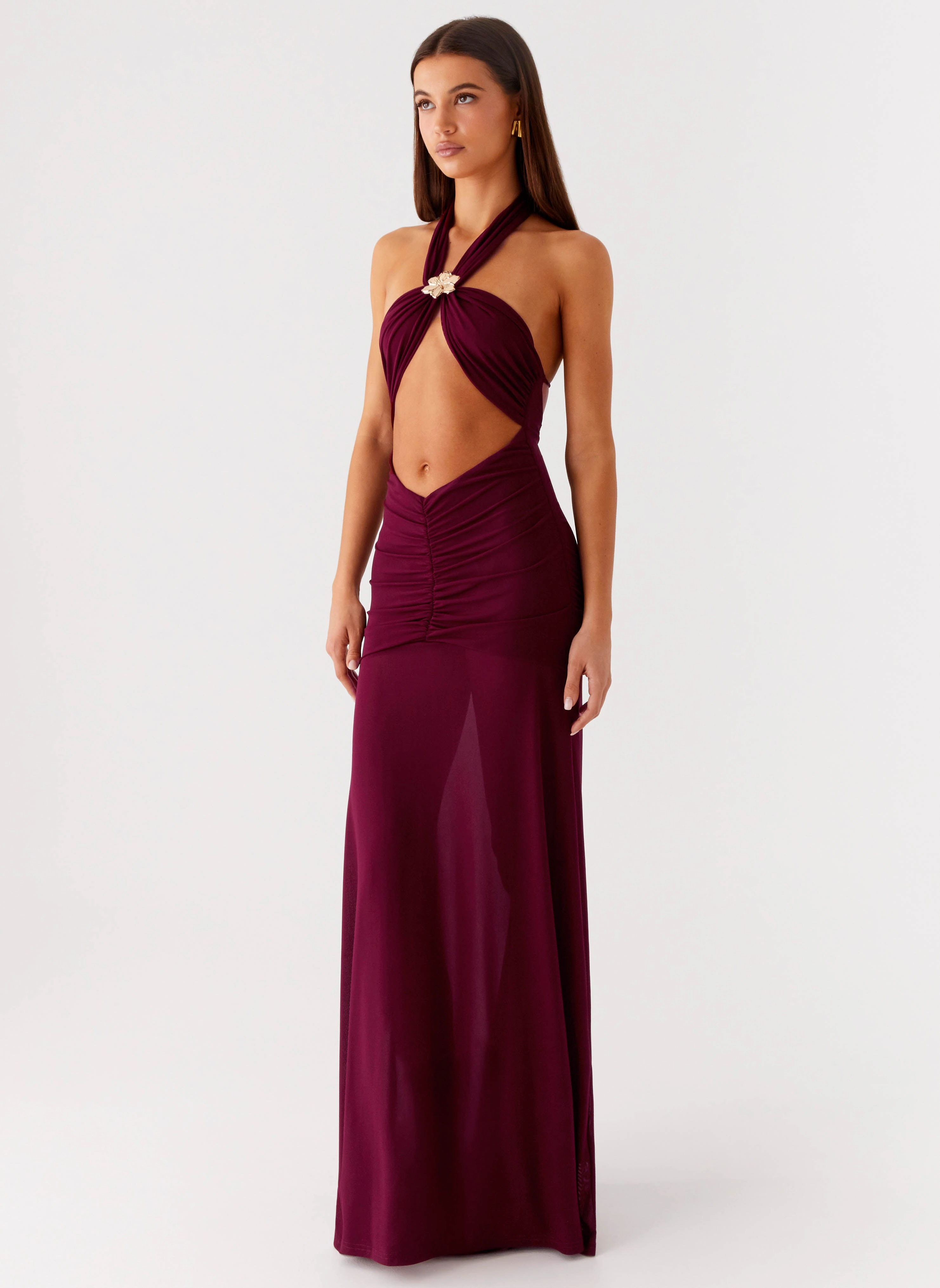 Deltina Maxi Dress - Boysenberry Basic essential