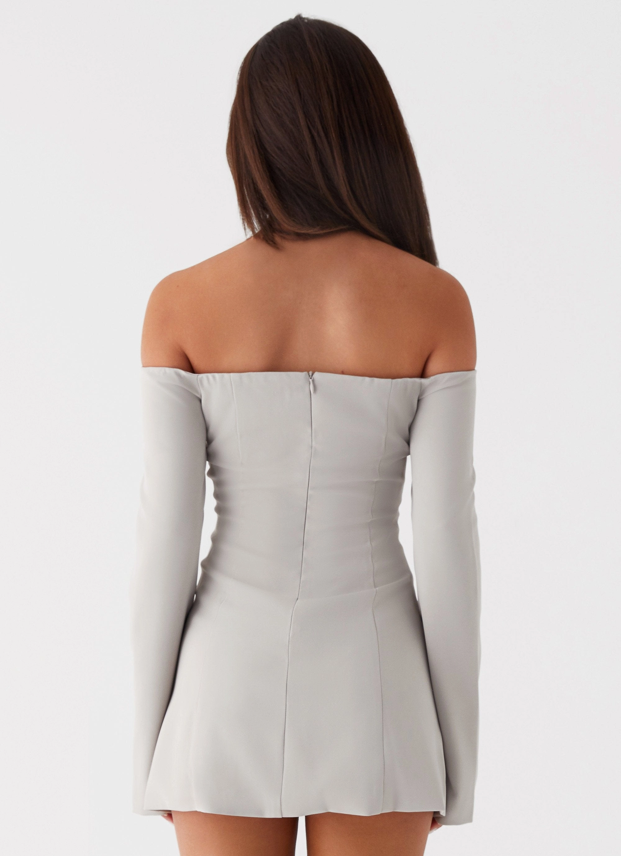 Dominique Blazer Mini Dress - Grey Non-Iron Summer Staple