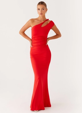 Minimal Details Lopez Maxi Dress - Tangerine