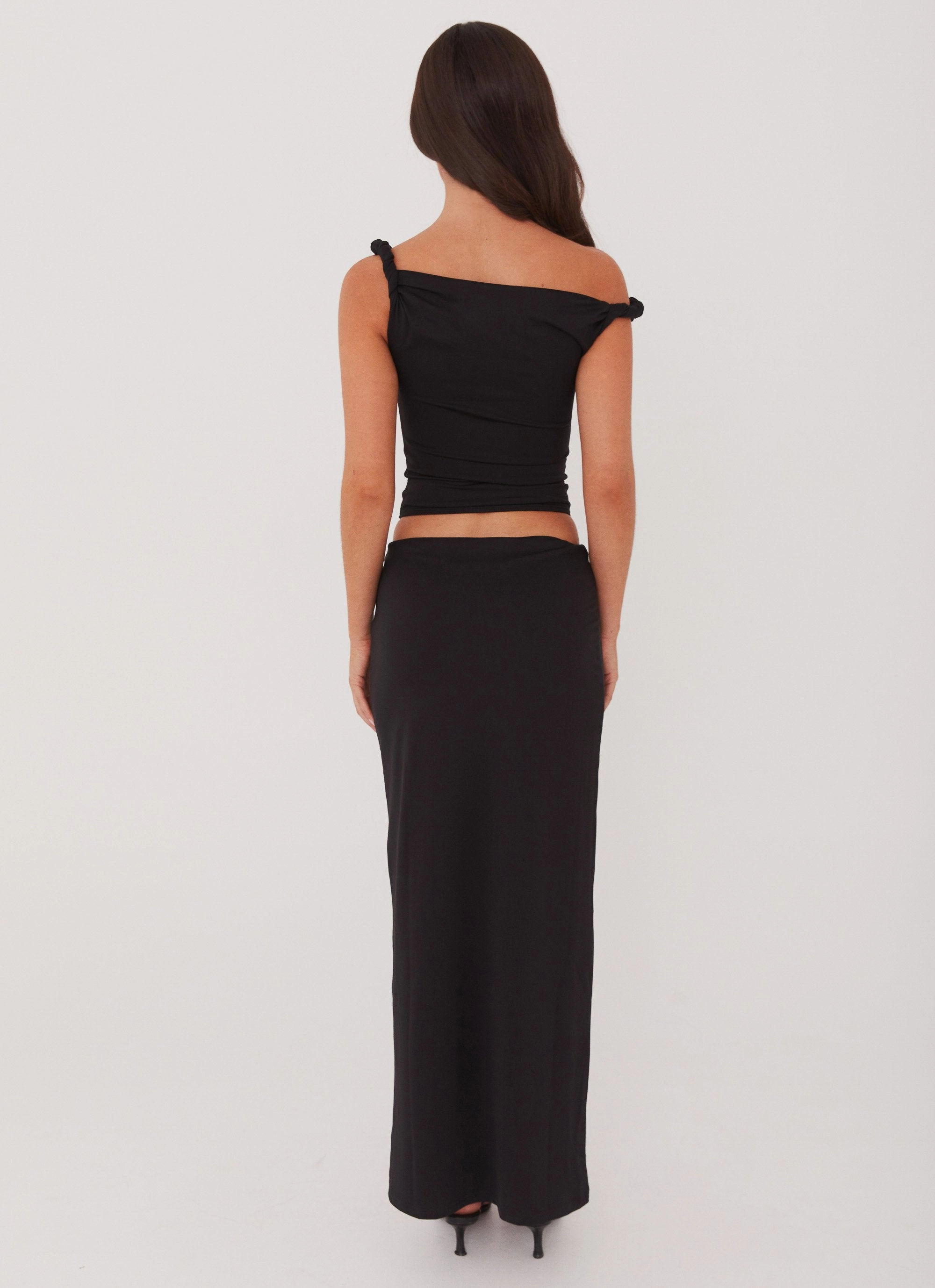 Chic casual Heritage Craft Solace Soul Maxi Skirt - Black