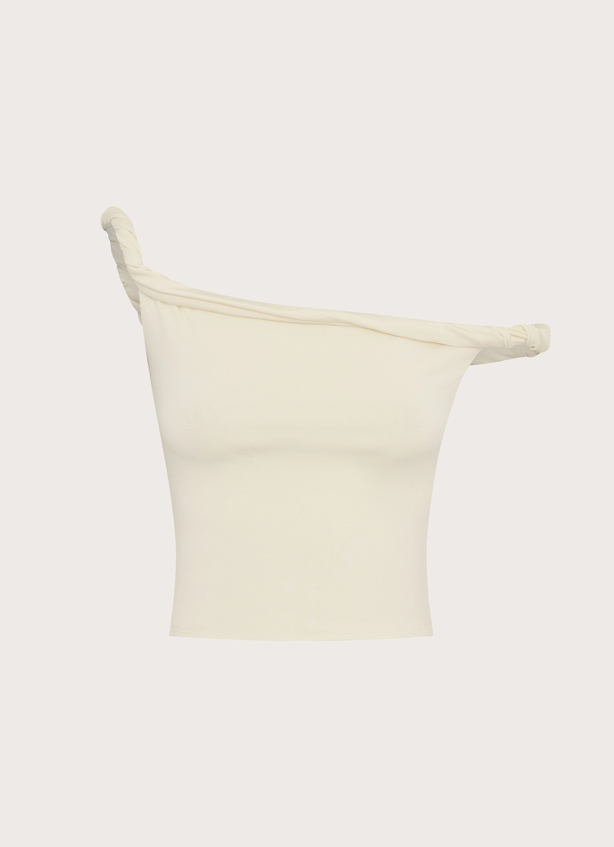 Solace Soul Twist Shoulder Top - Yellow Biodegradable Fiber
