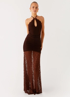 Somber Maxi Dress - Chocolate Travel Friendly
