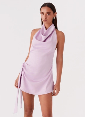 Holiday-Party Soft Layers Something About You Mini Dress - Lilac
