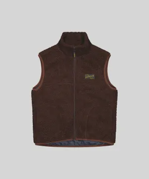 SONNIE - FLEECE VEST - COCOA