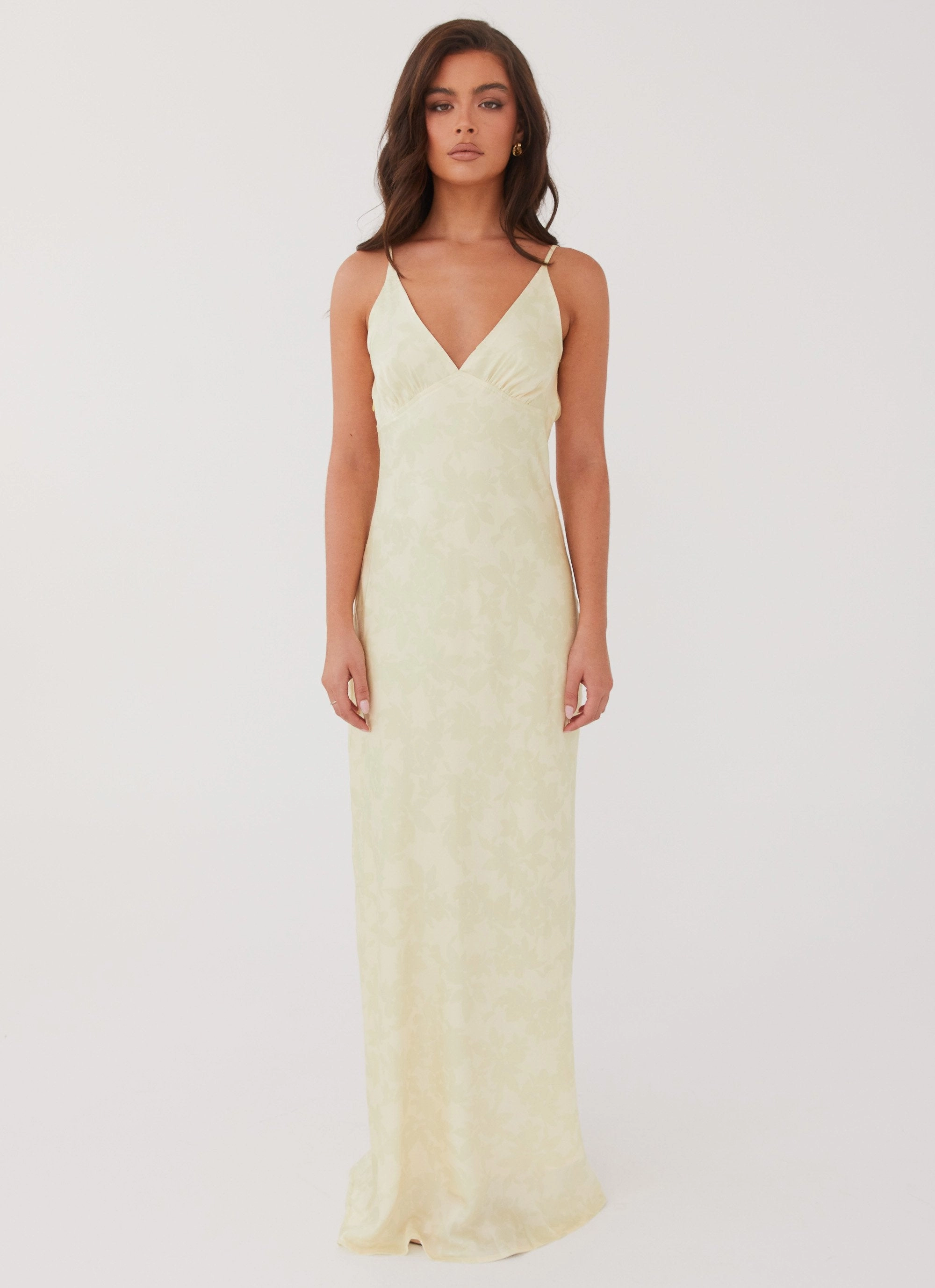 Sorrento Sun Maxi Dress - Yellow Floral Puff-Sleeve
