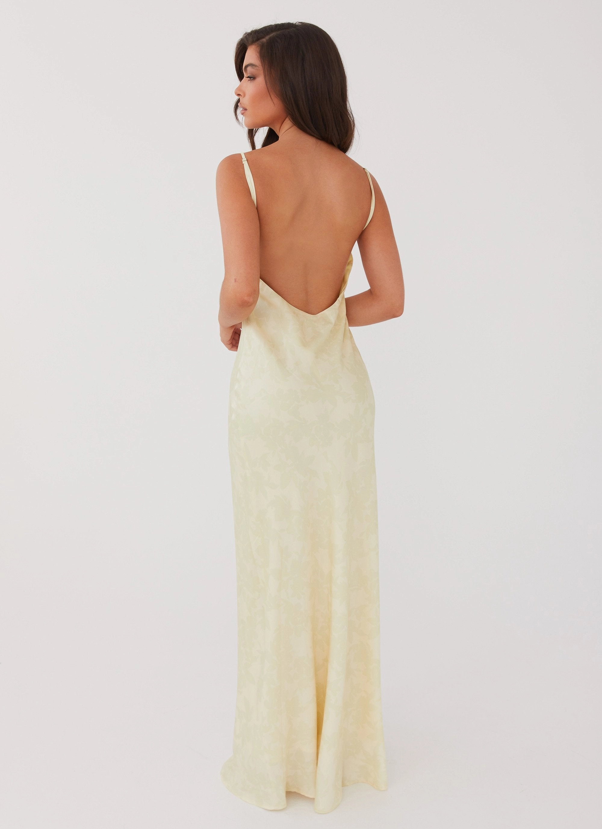 Airy Touch Flattering Layers Sorrento Sun Maxi Dress - Yellow Floral