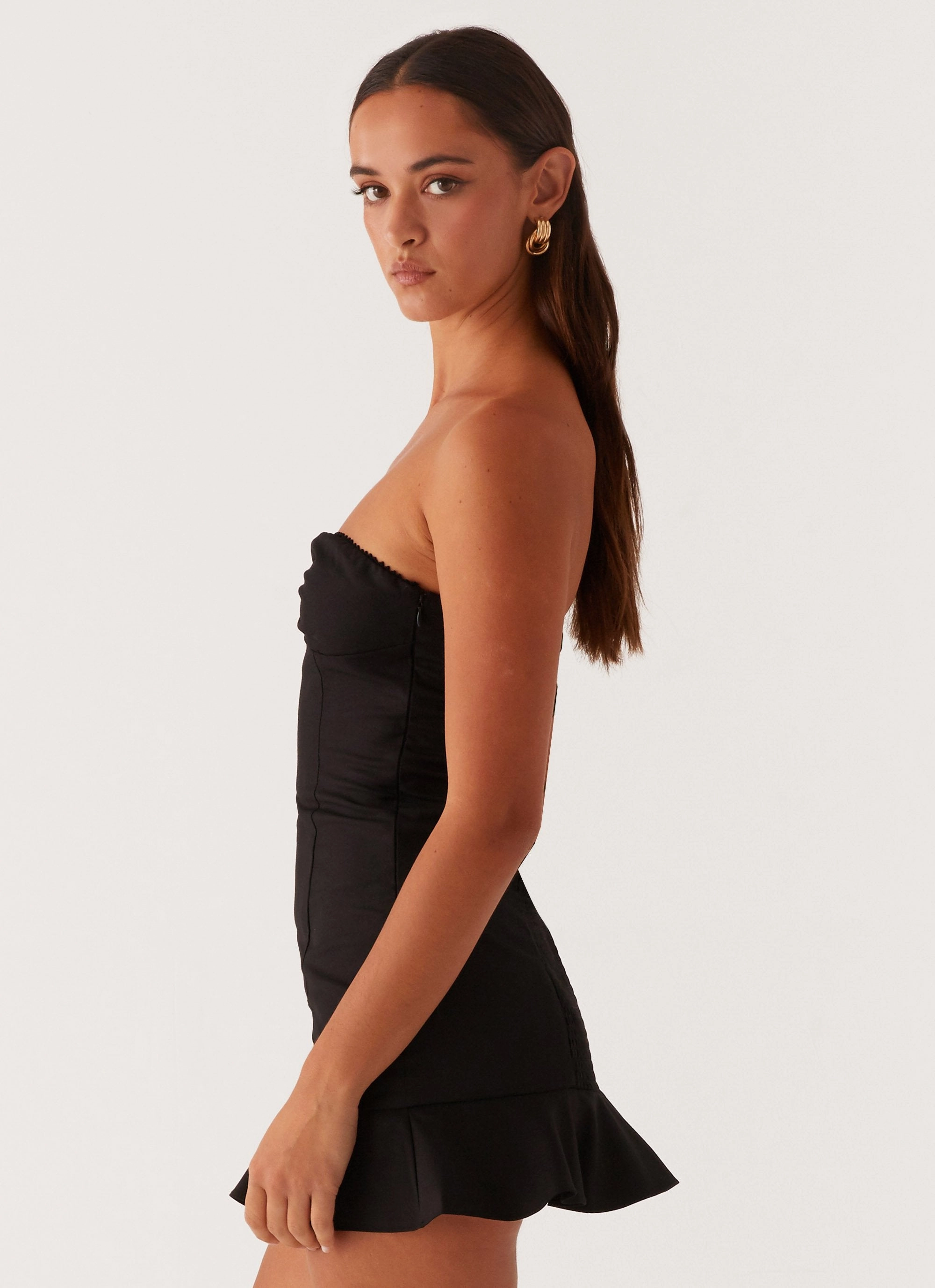 Delmi Bustier Mini Dress - Black Fashion Daily