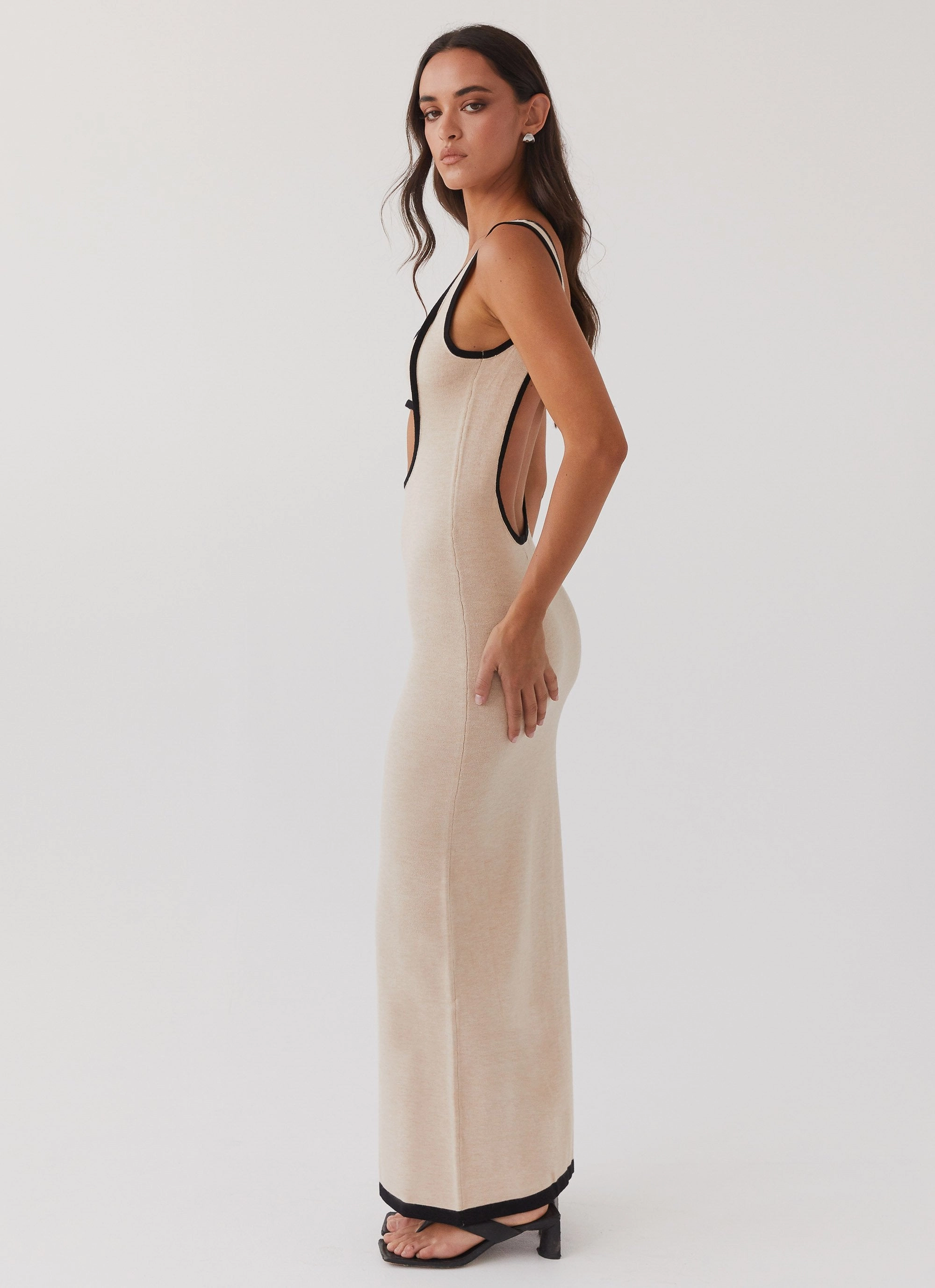 Lost In Paris Knit Maxi Dress - Tapioca Walk Easy Gender Free