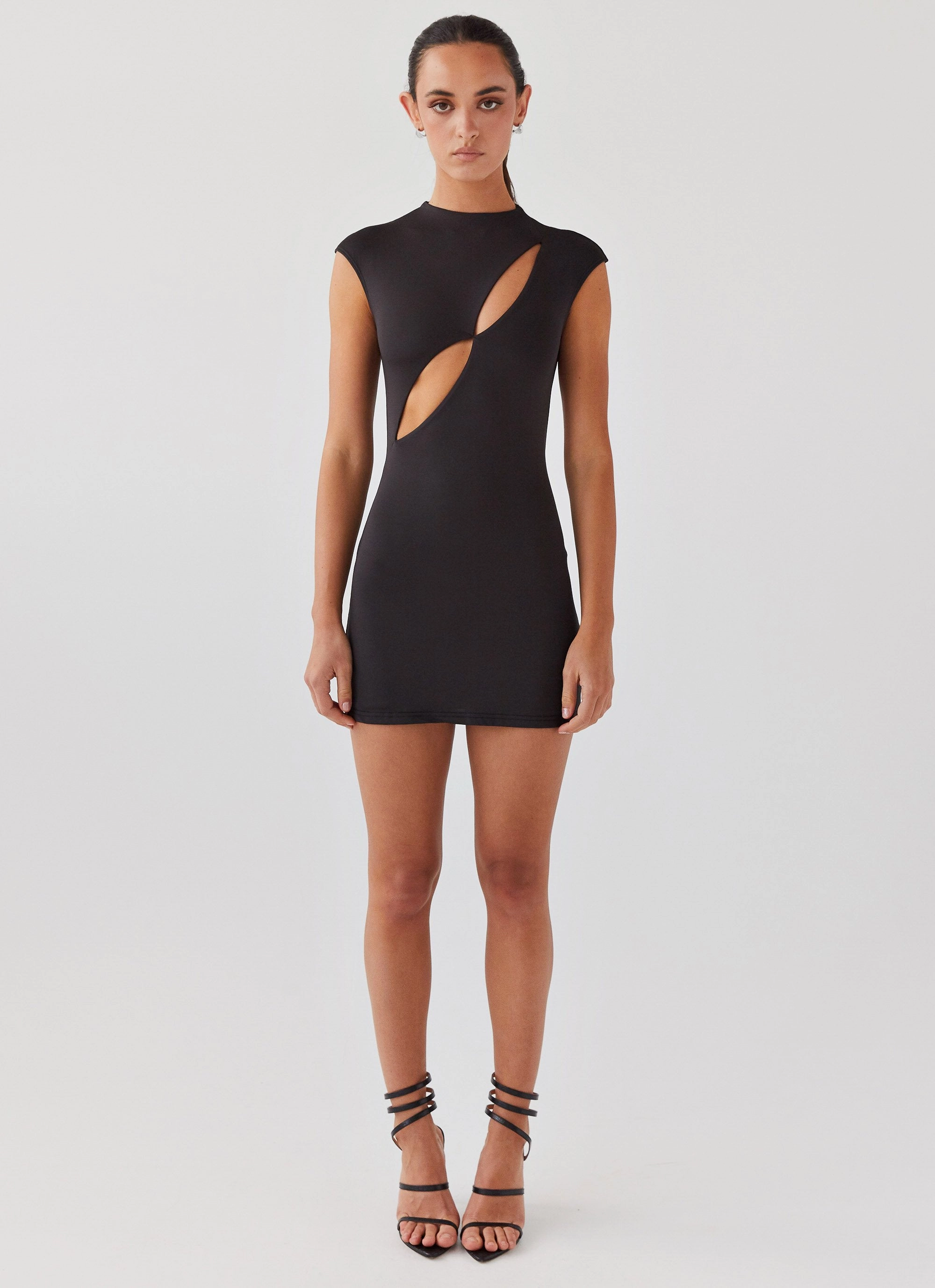 Special Affair Mini Dress - Black Beaded-Edge Refined touch