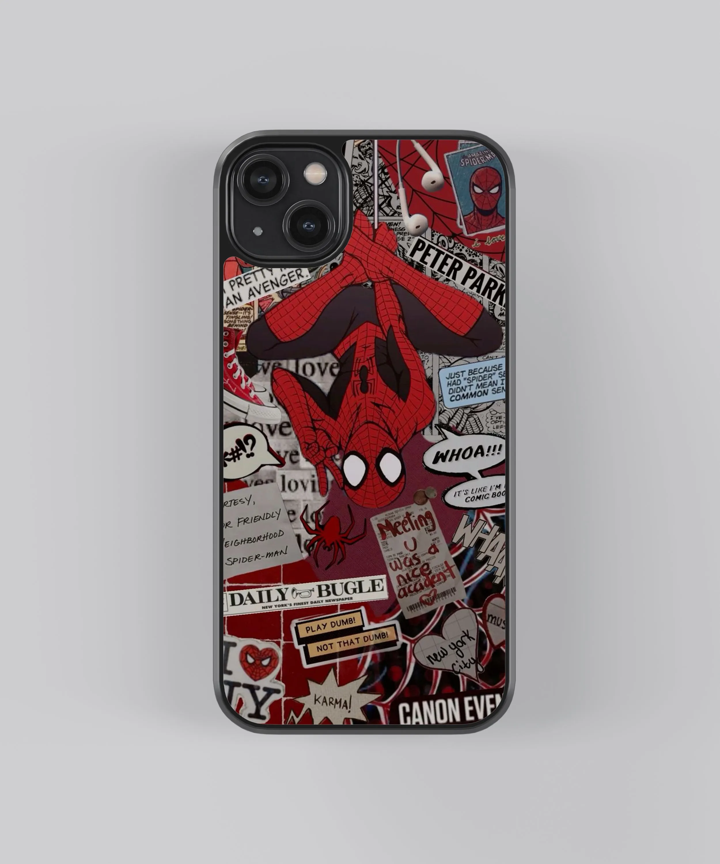 Spider-Man Aesthetic Glass Phone Case Cover