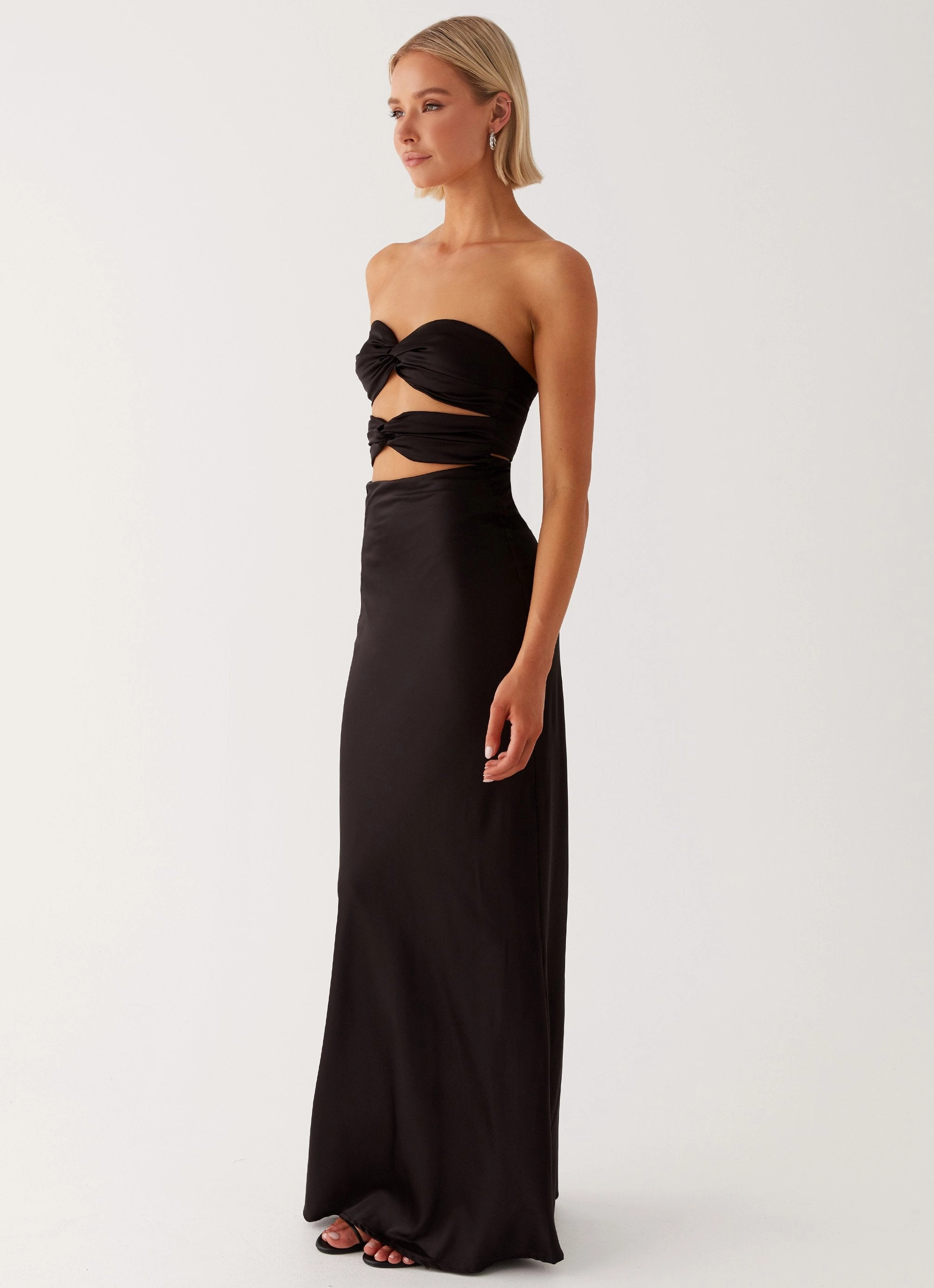 Quick Look Smart Look Tianna Strapless Maxi Dress - Black