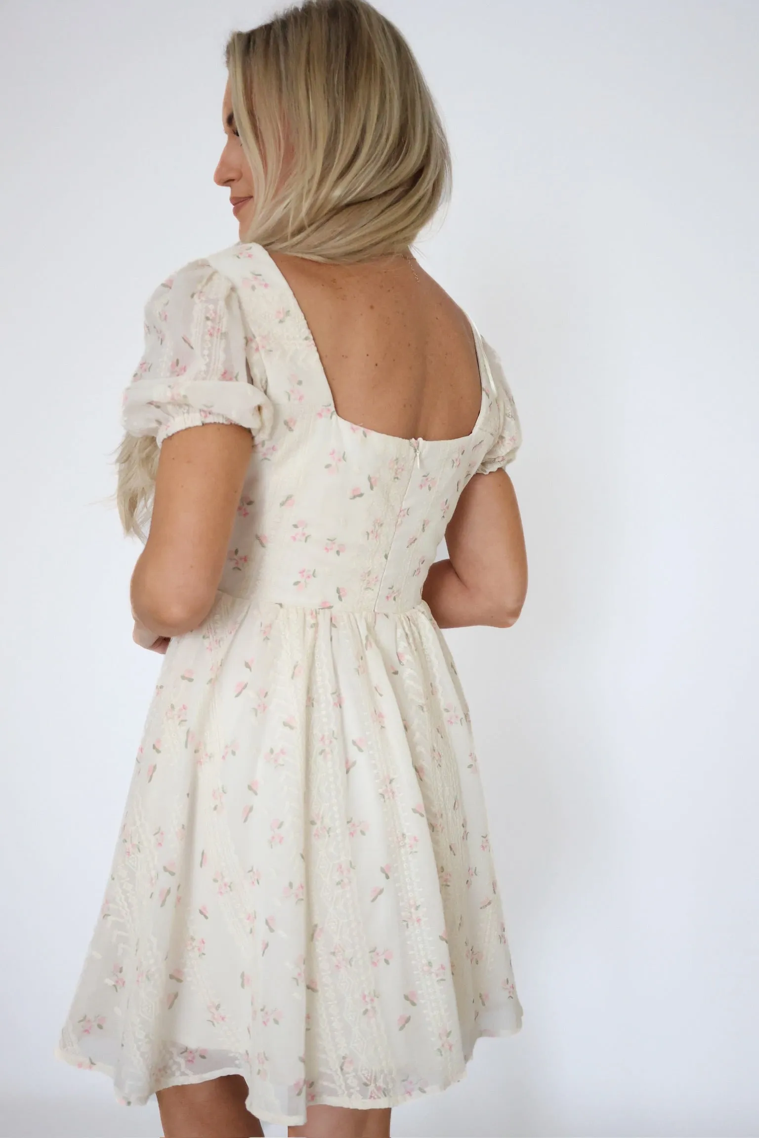 Soft Fashion Sleek Comfort Spring Bloom Mini Dress (FINAL SALE)