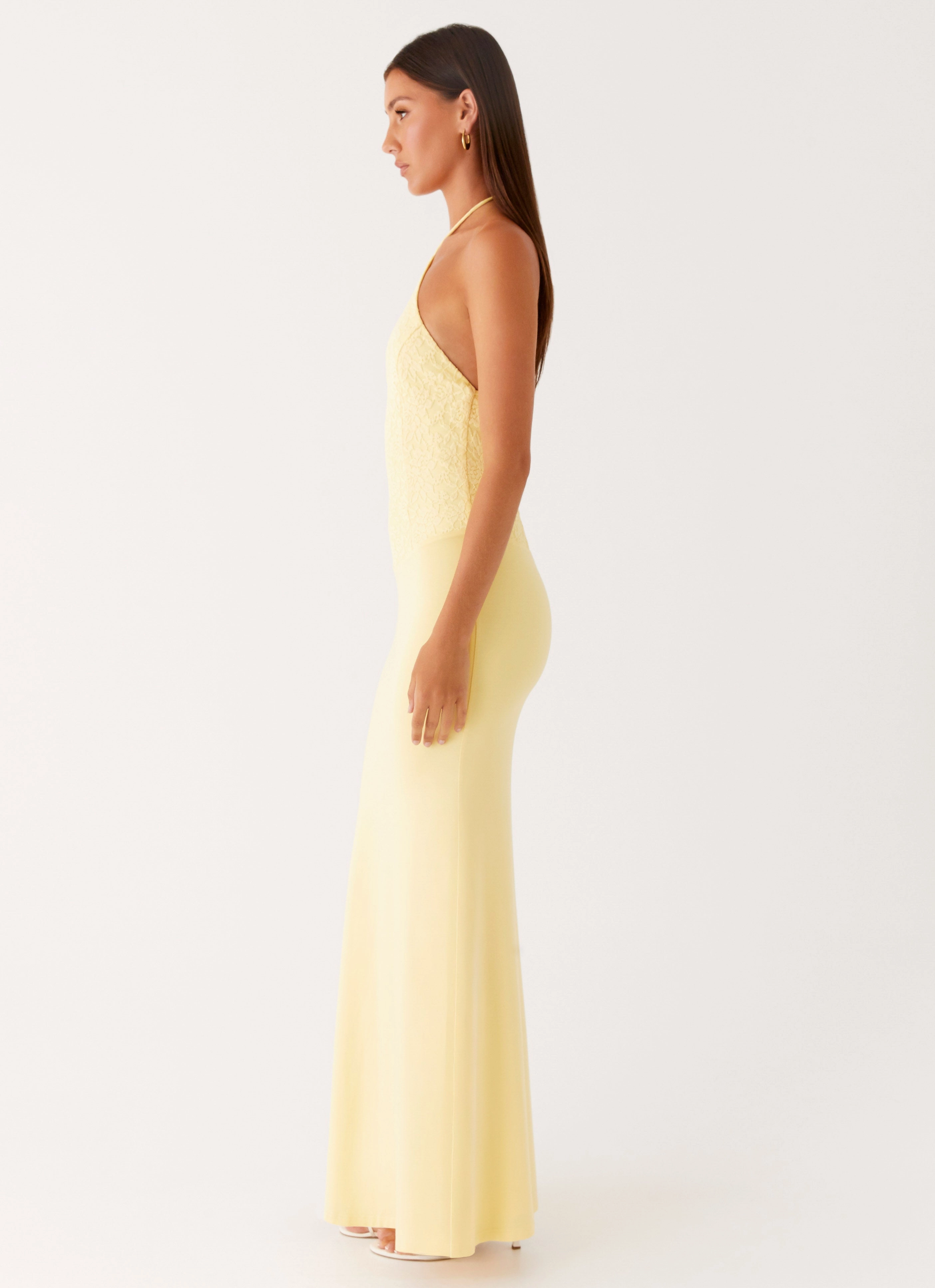 Fiesta Halter Maxi Dress - Sunny Yellow Relax Flex