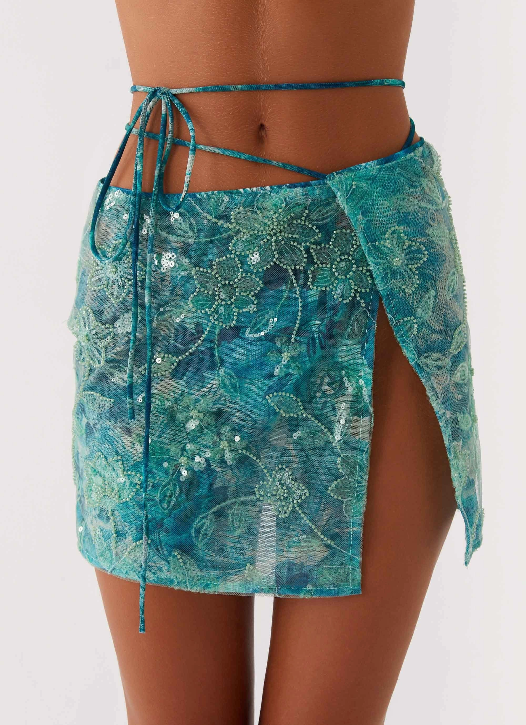 Stacie Mini Skirt - Teal Outdoor Lifestyle
