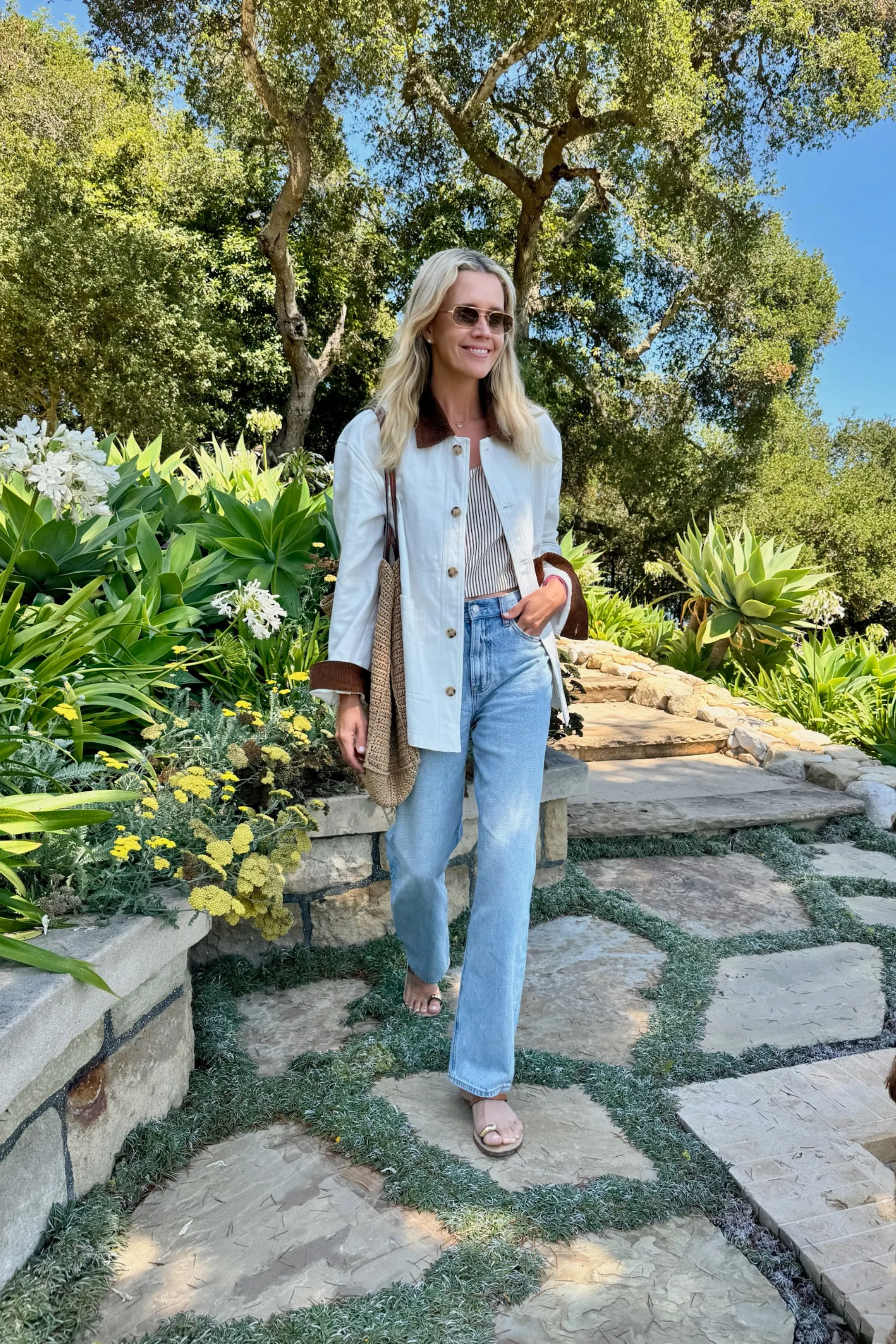 wrinkle free Anti Pilling Fabric MASON'S DAUGHTER | the Barn Jacket, White