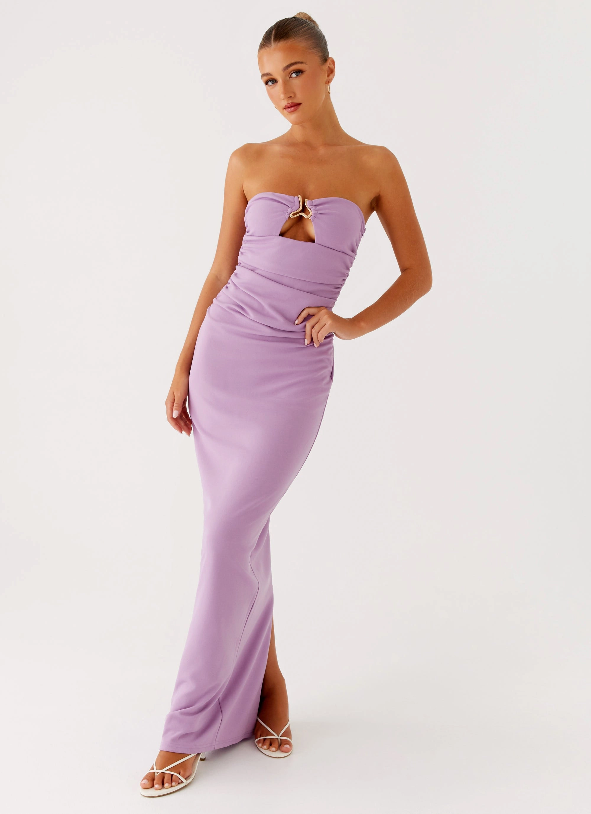 Pure Stitch Calm Finish Eryn Maxi Dress - Lilac