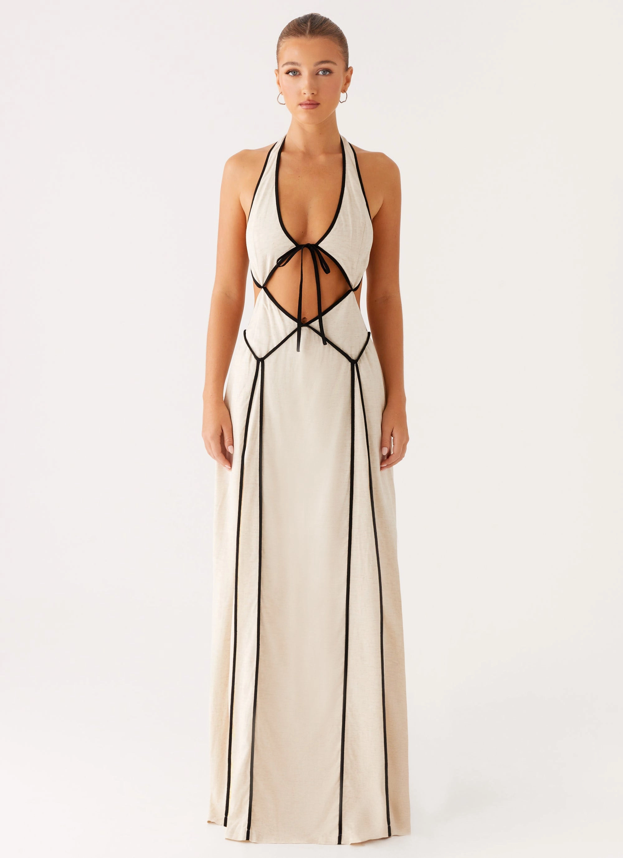 Neat Finish Sonnet Maxi Dress - Oatmeal