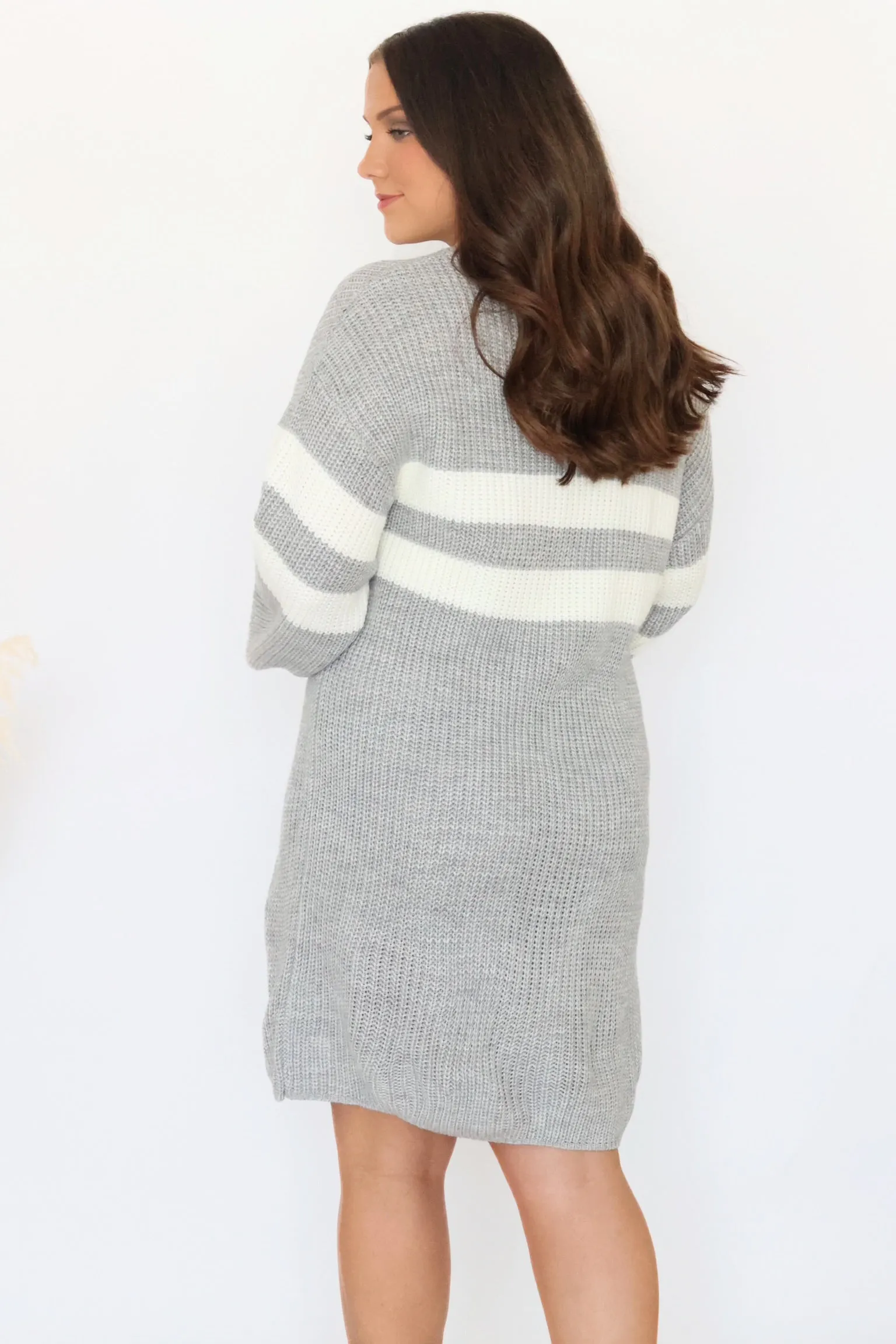 Light Fabric Stanford Sweater Dress - Heather Grey (final sale)