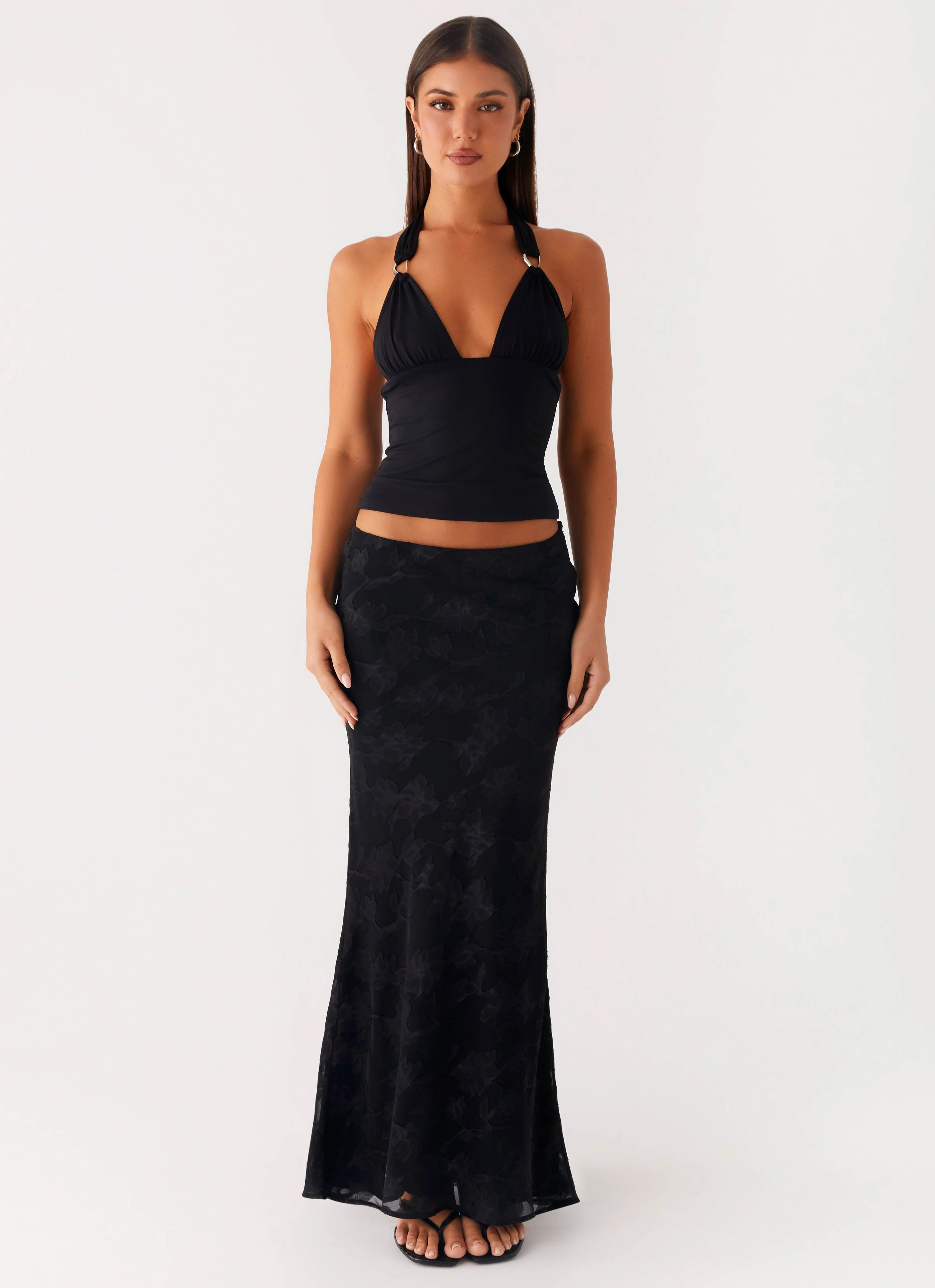 Soft Lines SecureClosureSystem Starlit Maxi Skirt - Black