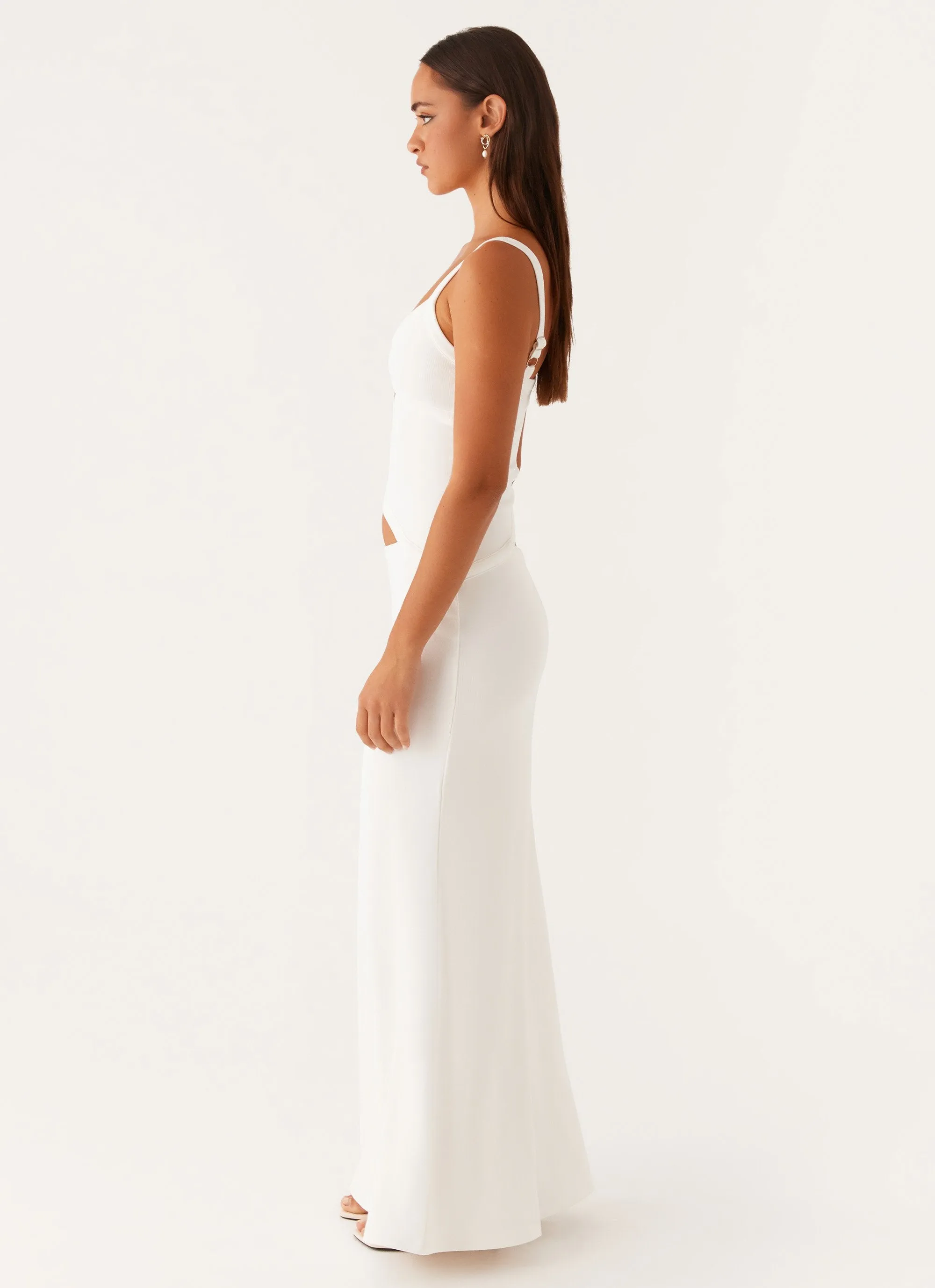 Jocelyn Maxi Dress - White Light Volume