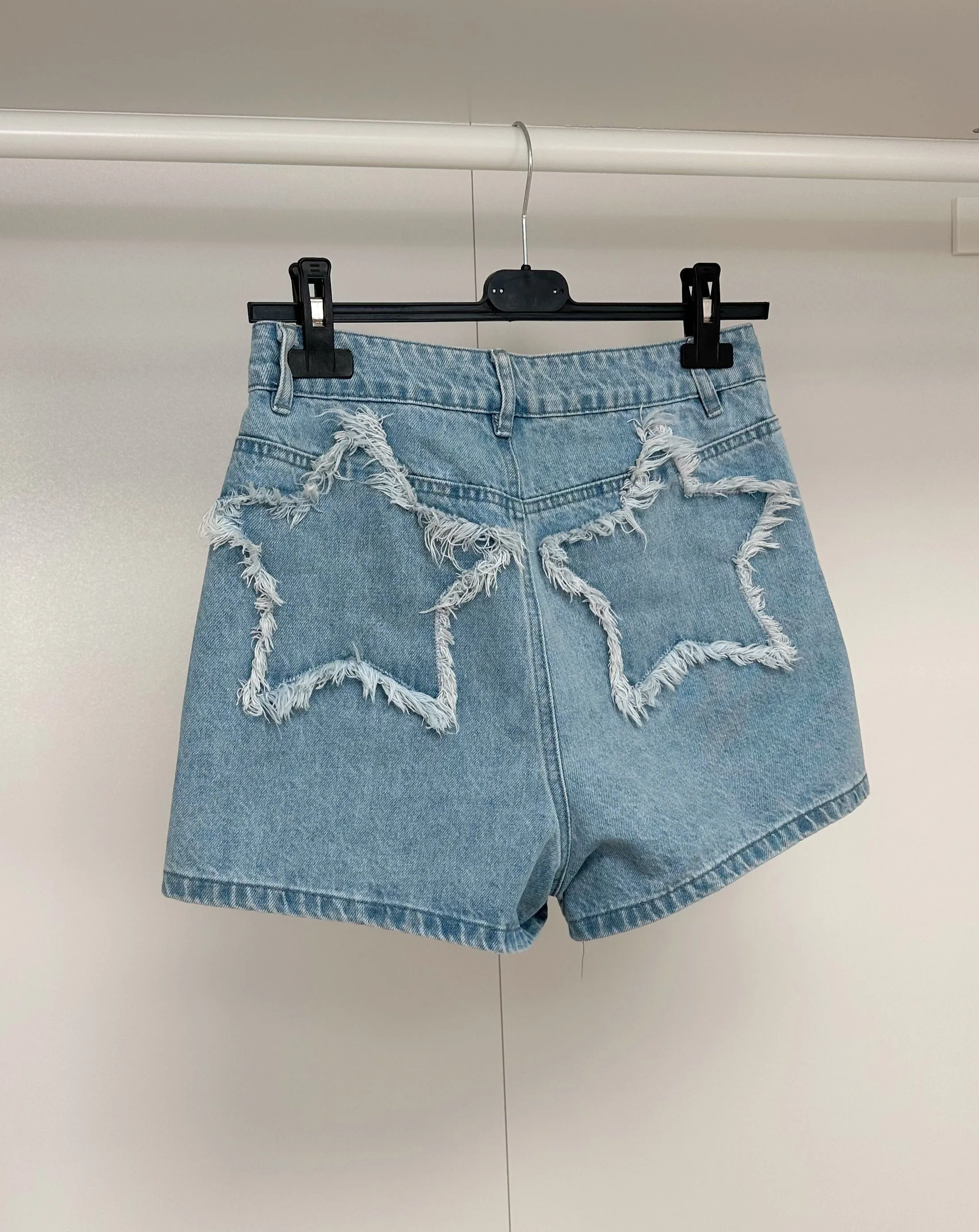 Stars Denim Shorts