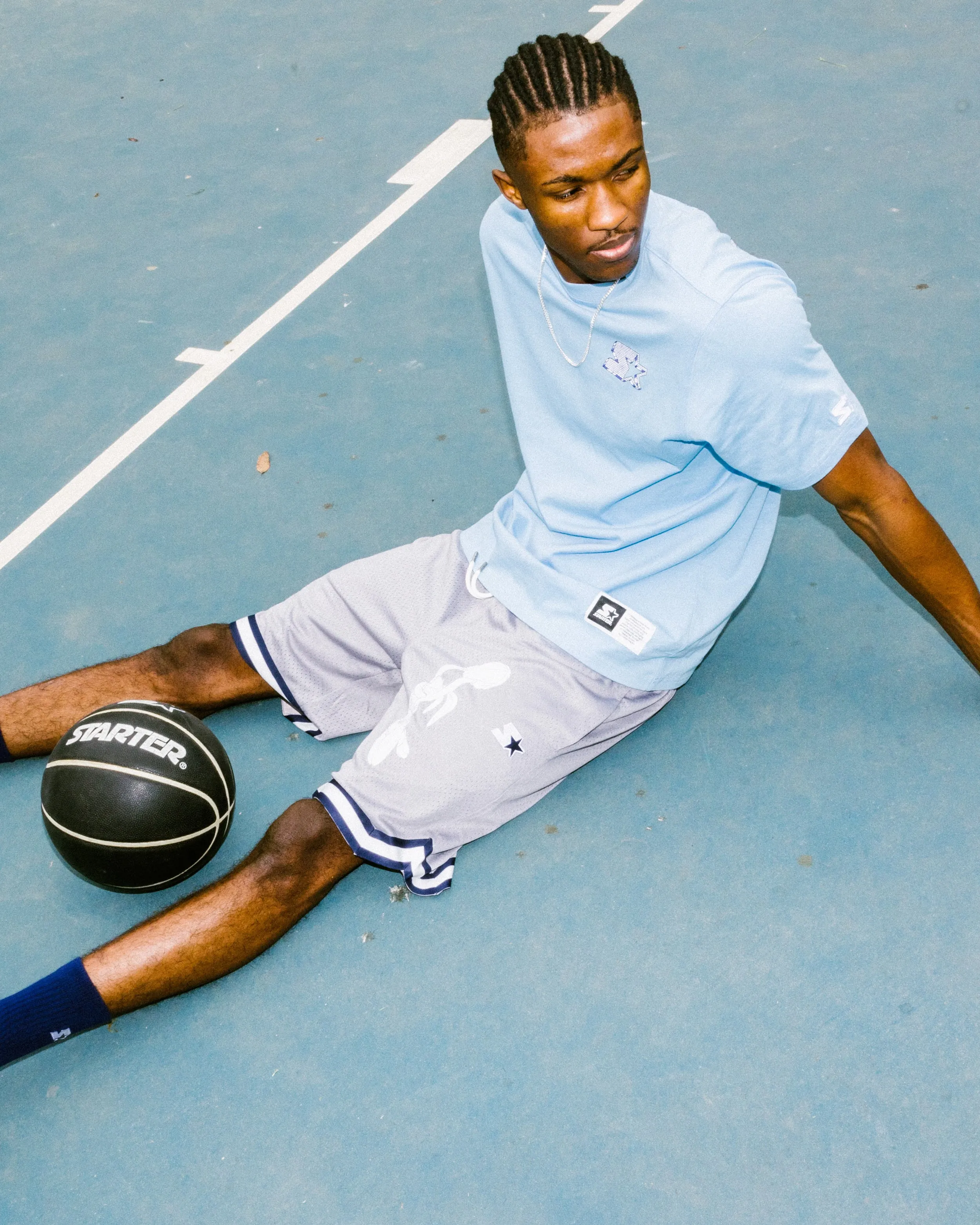 Starter Bricks Short Sleeve T-Shirt Light Blue