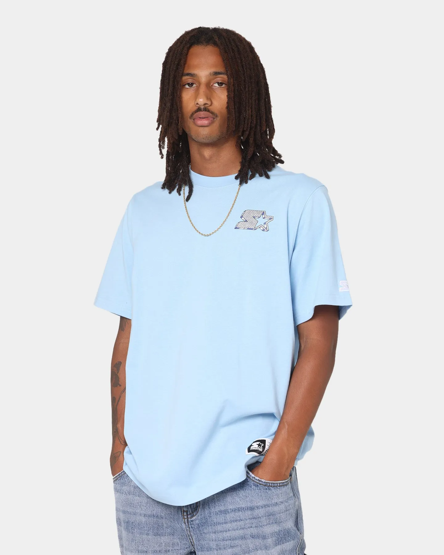 Starter Bricks Short Sleeve T-Shirt Light Blue