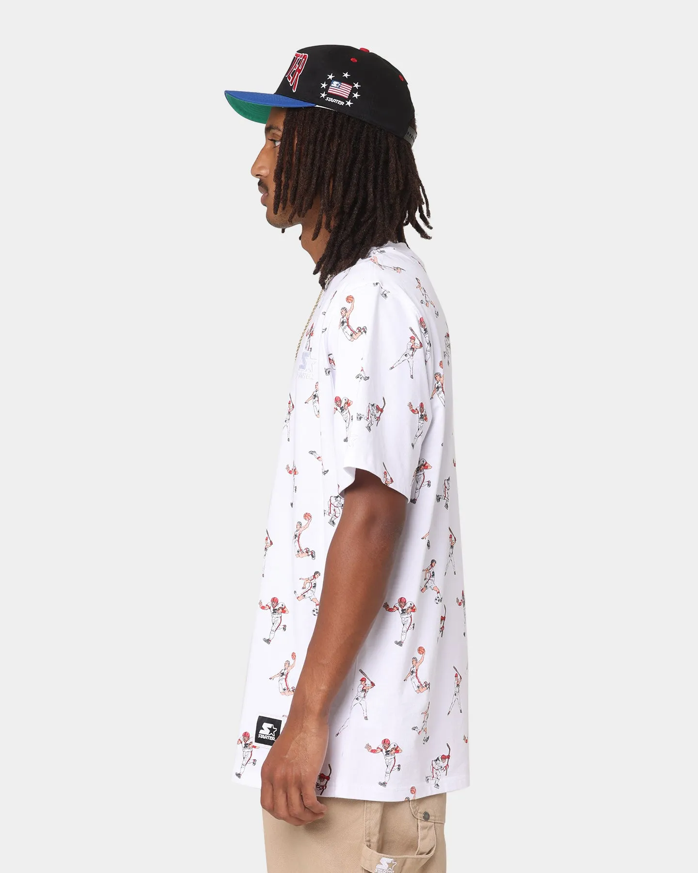 Starter Sports Stars Short Sleeve T-Shirt White