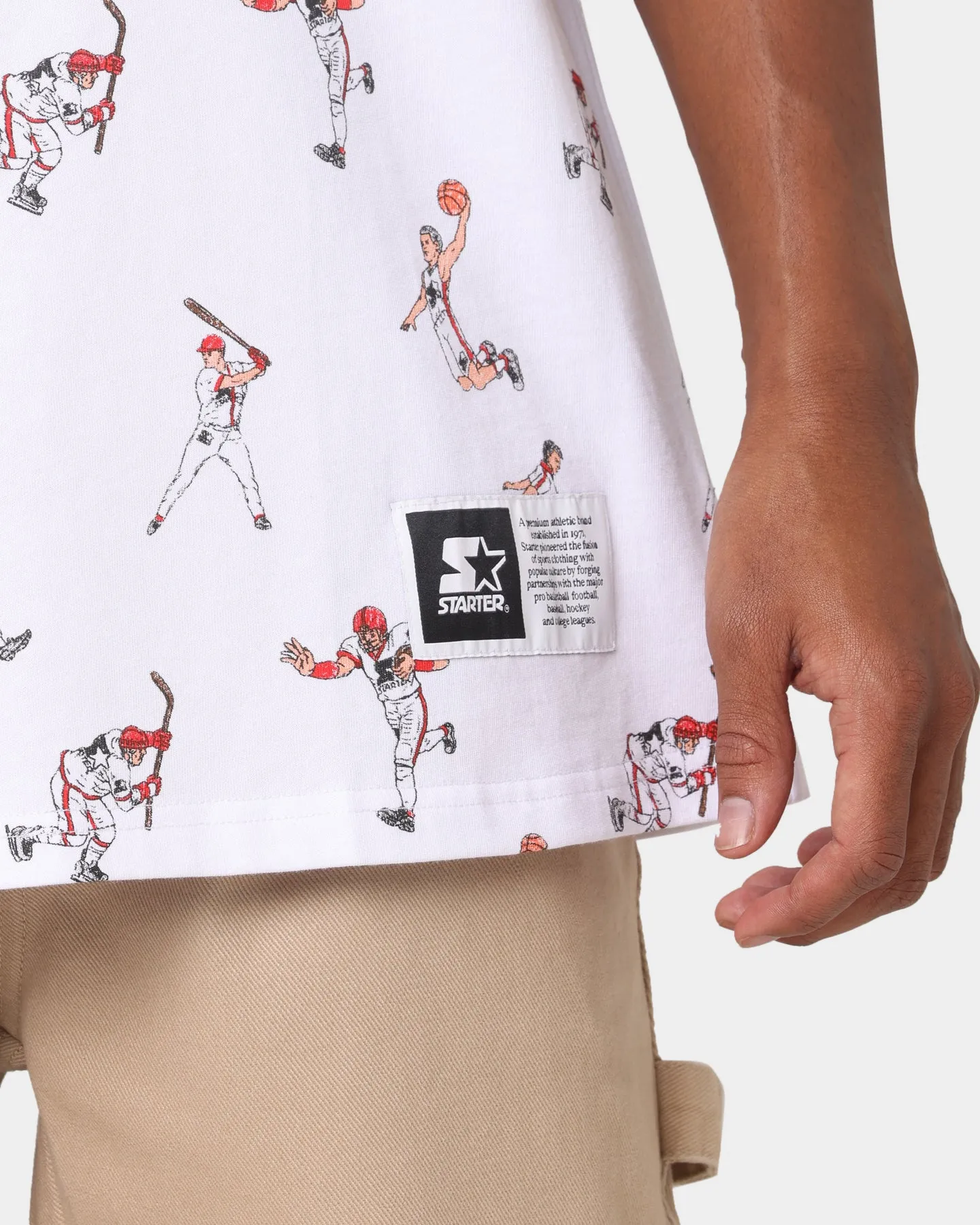 Starter Sports Stars Short Sleeve T-Shirt White