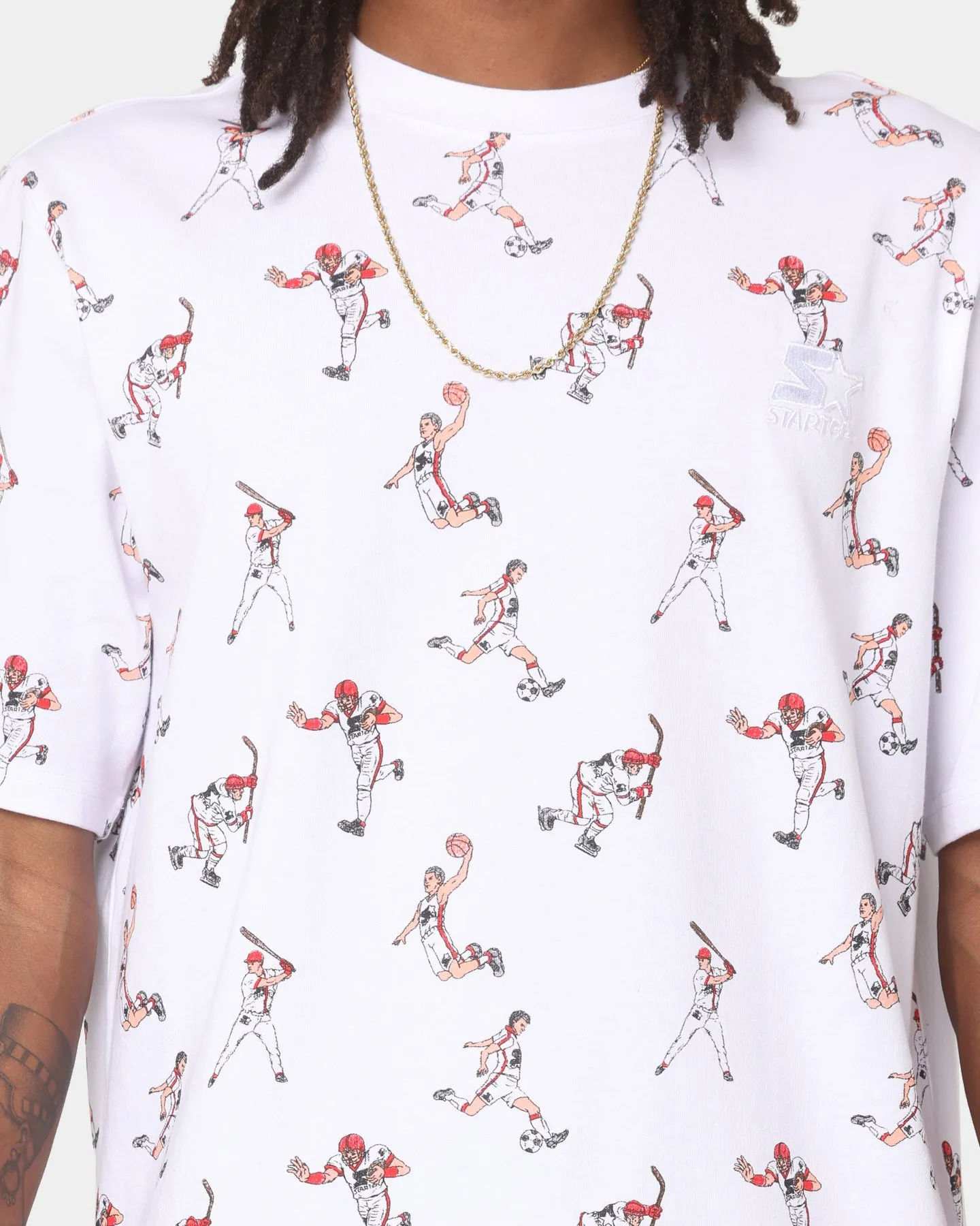 Starter Sports Stars Short Sleeve T-Shirt White