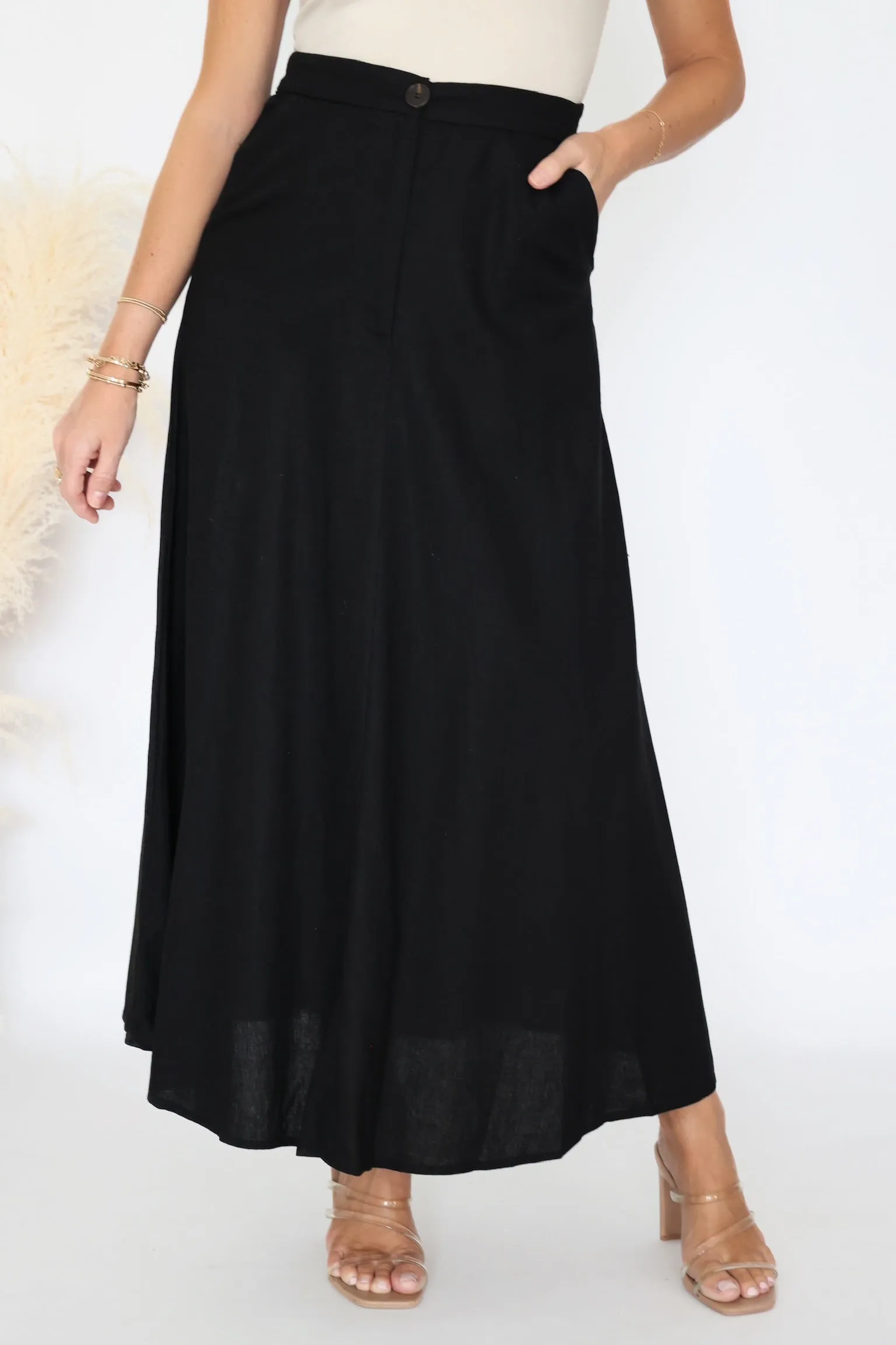 Chelle Maxi Skirt (FINAL SALE) Elastic Free Cuffs