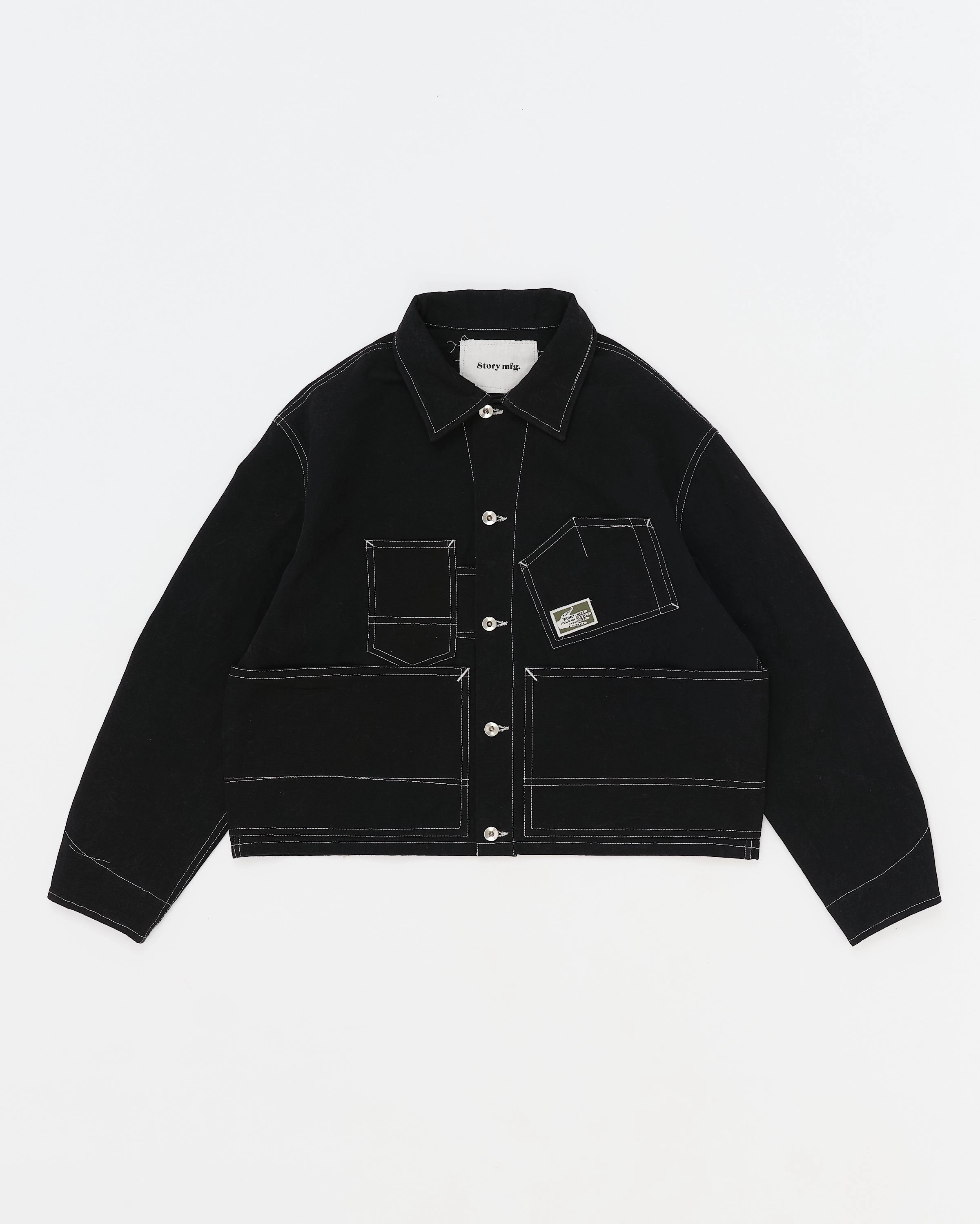 Station Jacket - Black Wonky-Wear Quilted-Lining Feather Light