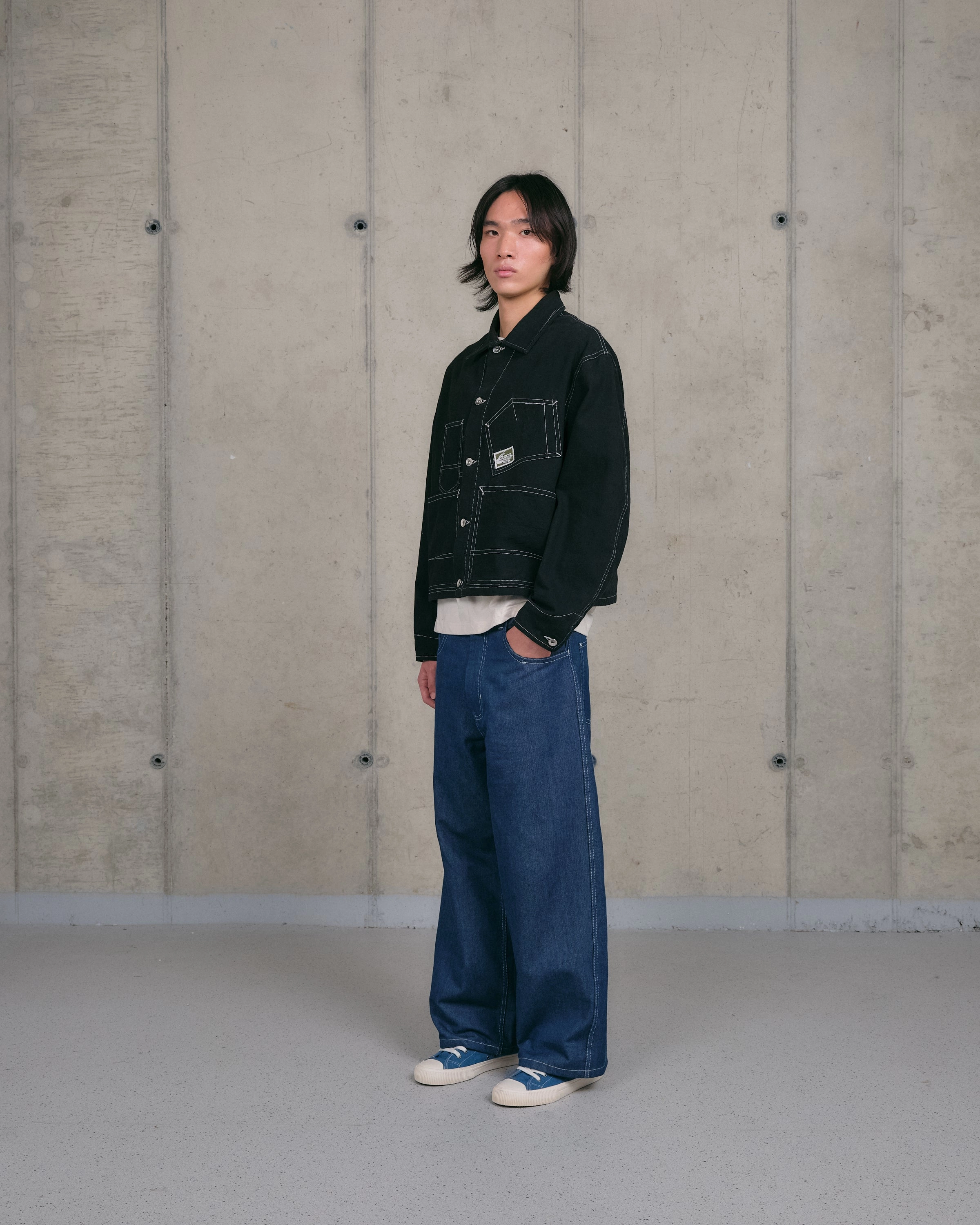 Work Chic Calm Mood Station Jacket - Black Wonky-Wear