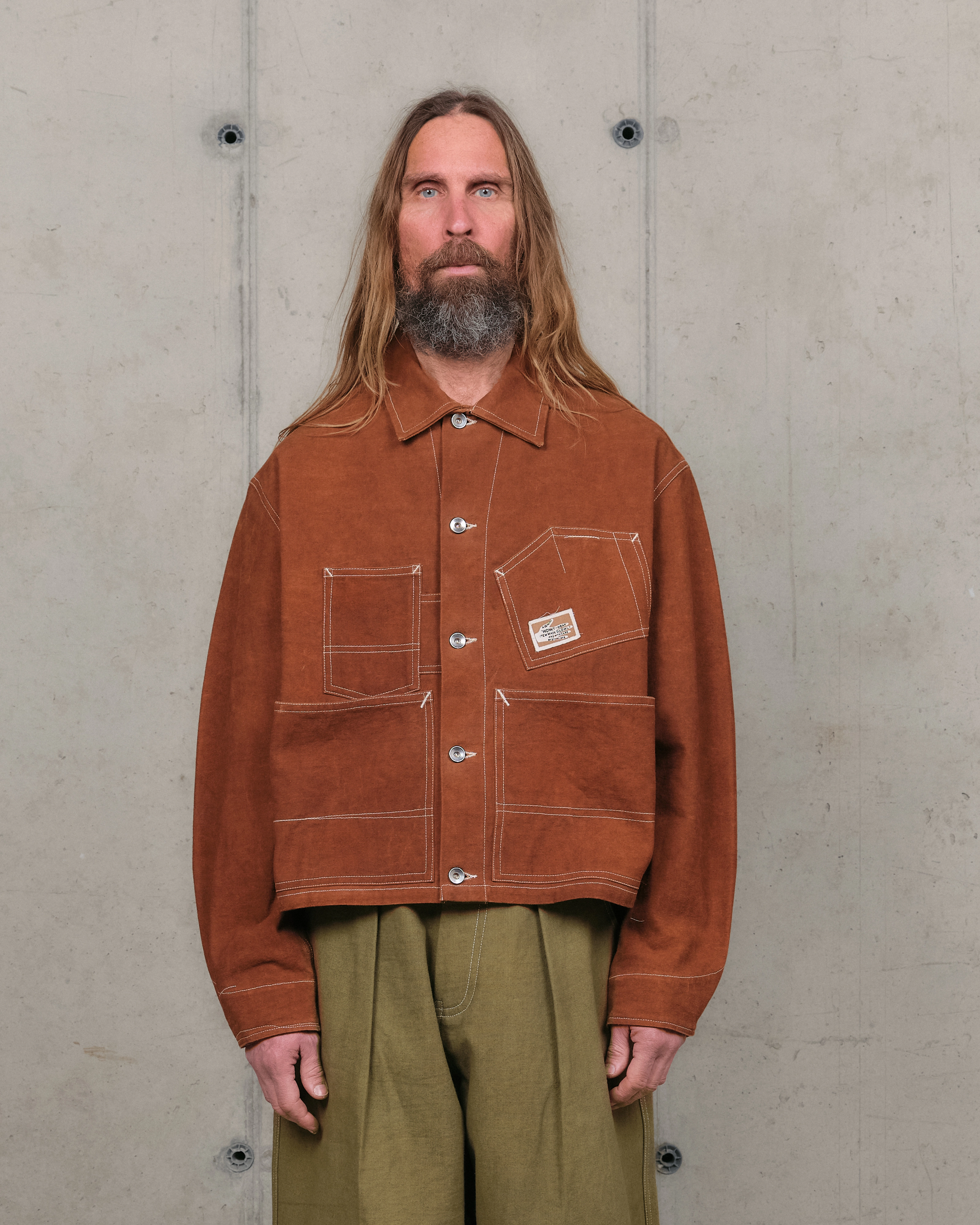 Walkable Flow Nature Bloom Station Jacket - Brown Wonky-Wear