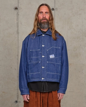 Station Jacket - Handloom Selvedge Denim Visual Balance