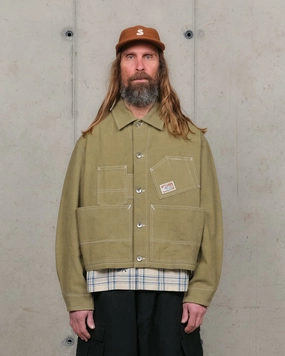 Climate-Adaptive All-Season Comfort Station Jacket - Olive Wonky-Wear