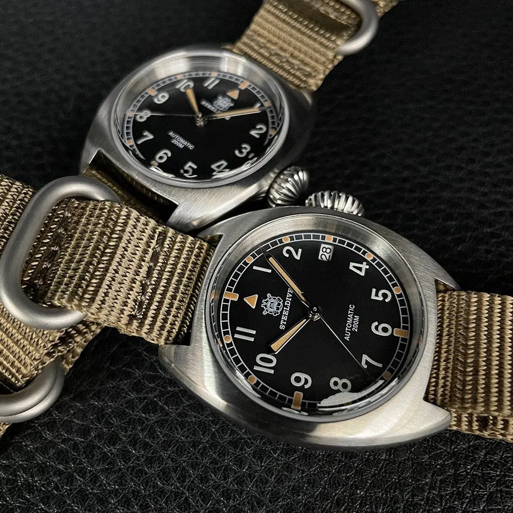 Steeldive SD1907 Automtic British Military W10 Field Watch