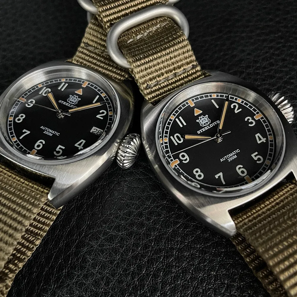 Steeldive SD1907 Automtic British Military W10 Field Watch