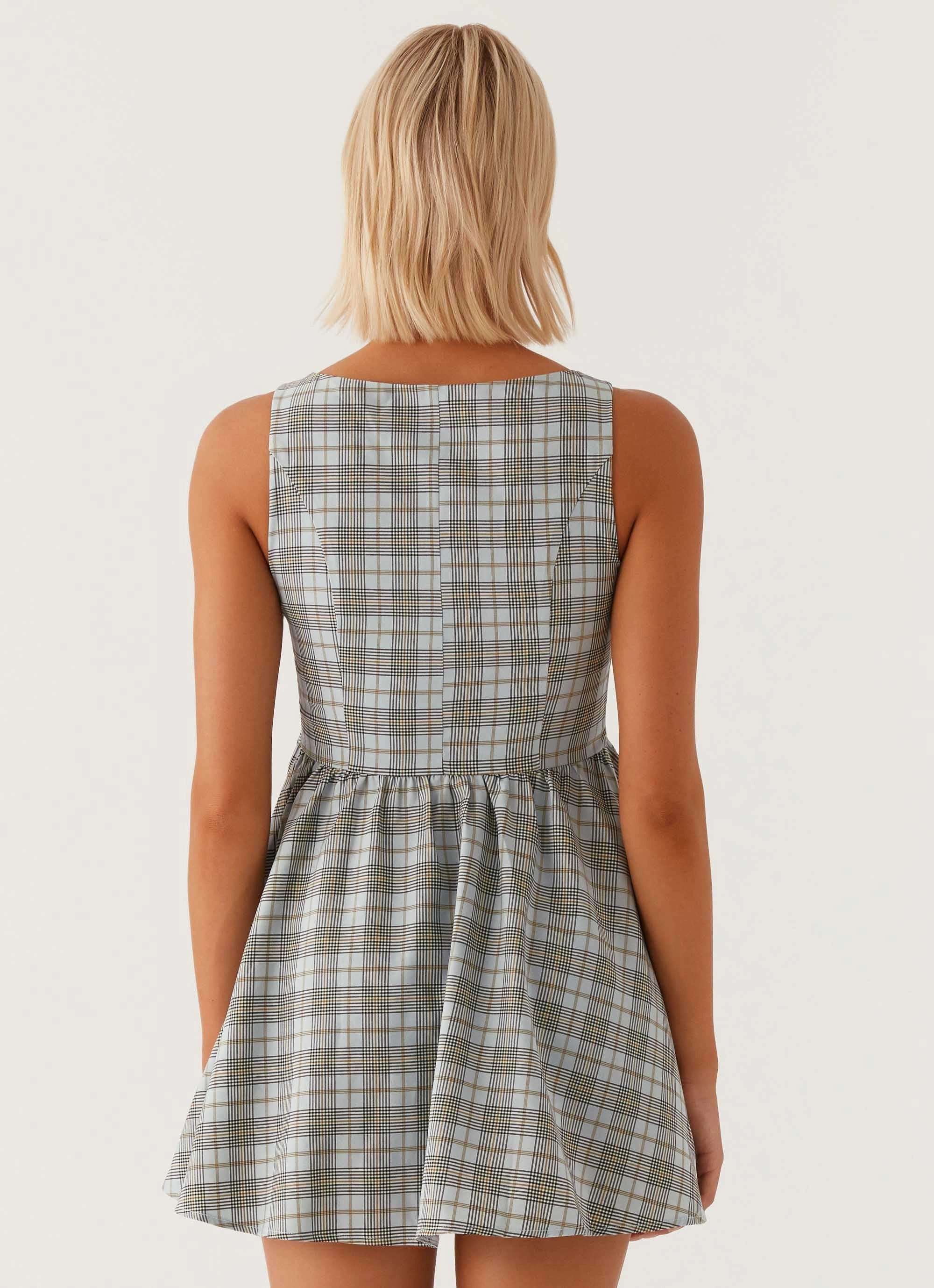 Soft Vibes Family Warm Steffie Mini Dress - Check