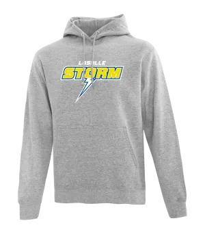 Storm Cotton Pull Over Hooded Sweatshirt with Embroidered Logo YOUTH