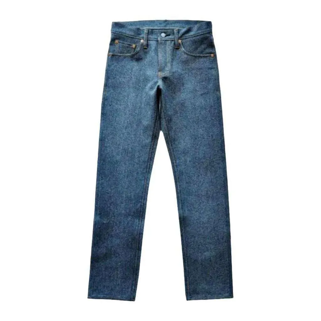 Straight high-quality men's selvedge jeans