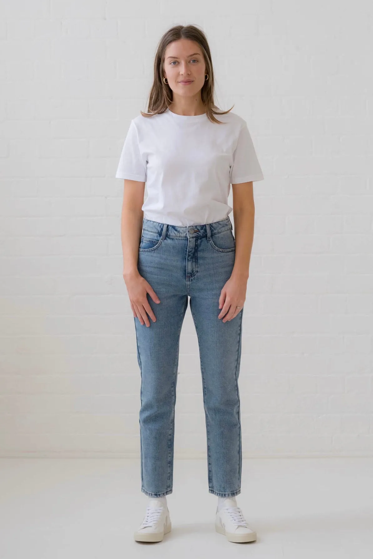 Straight Mid Wash Organic Jeans
