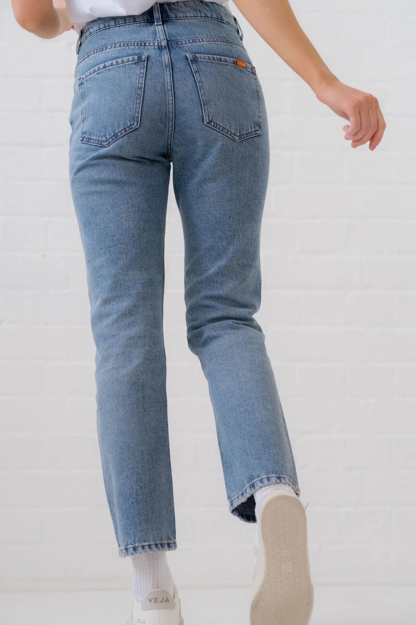 Straight Mid Wash Organic Jeans