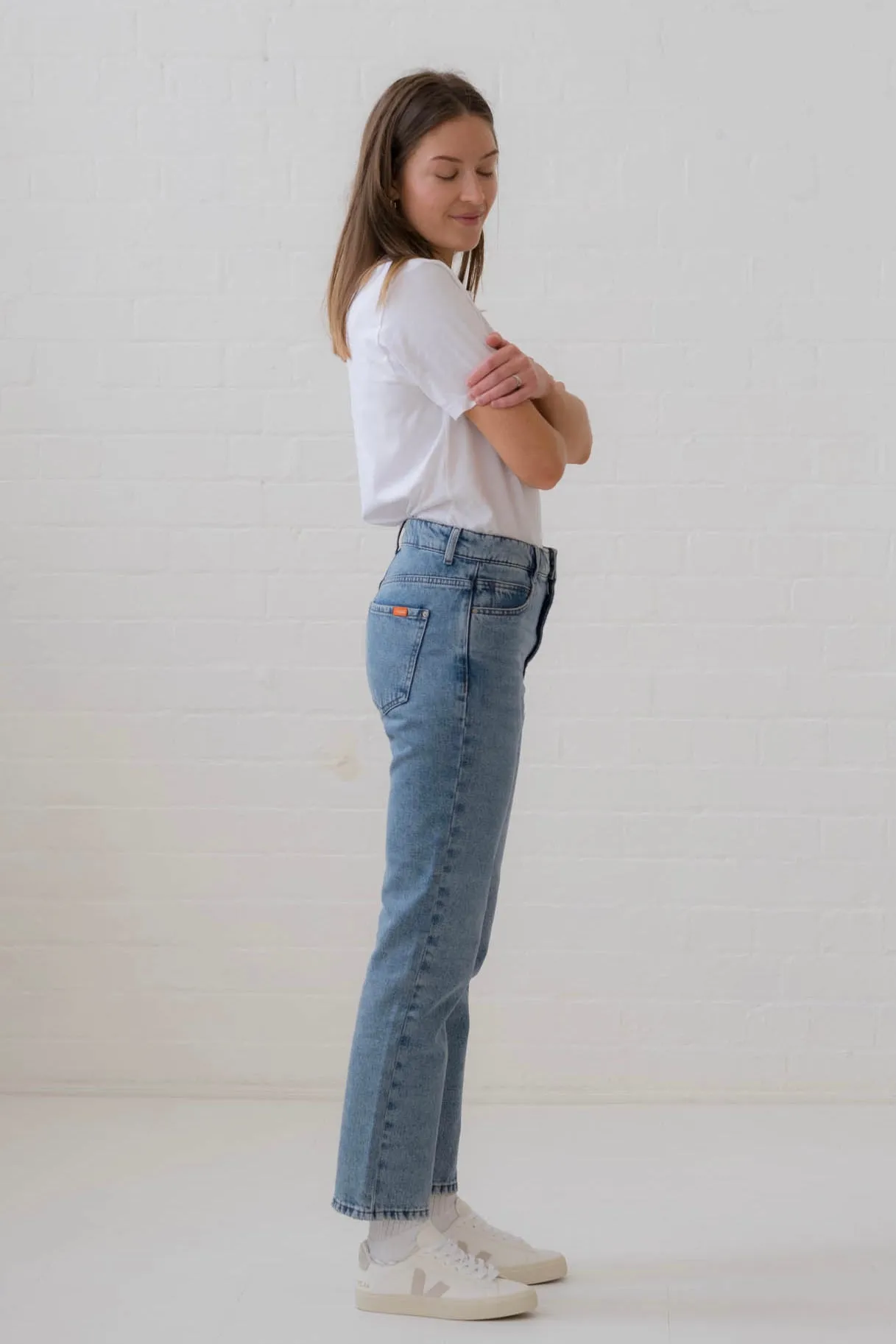 Straight Mid Wash Organic Jeans