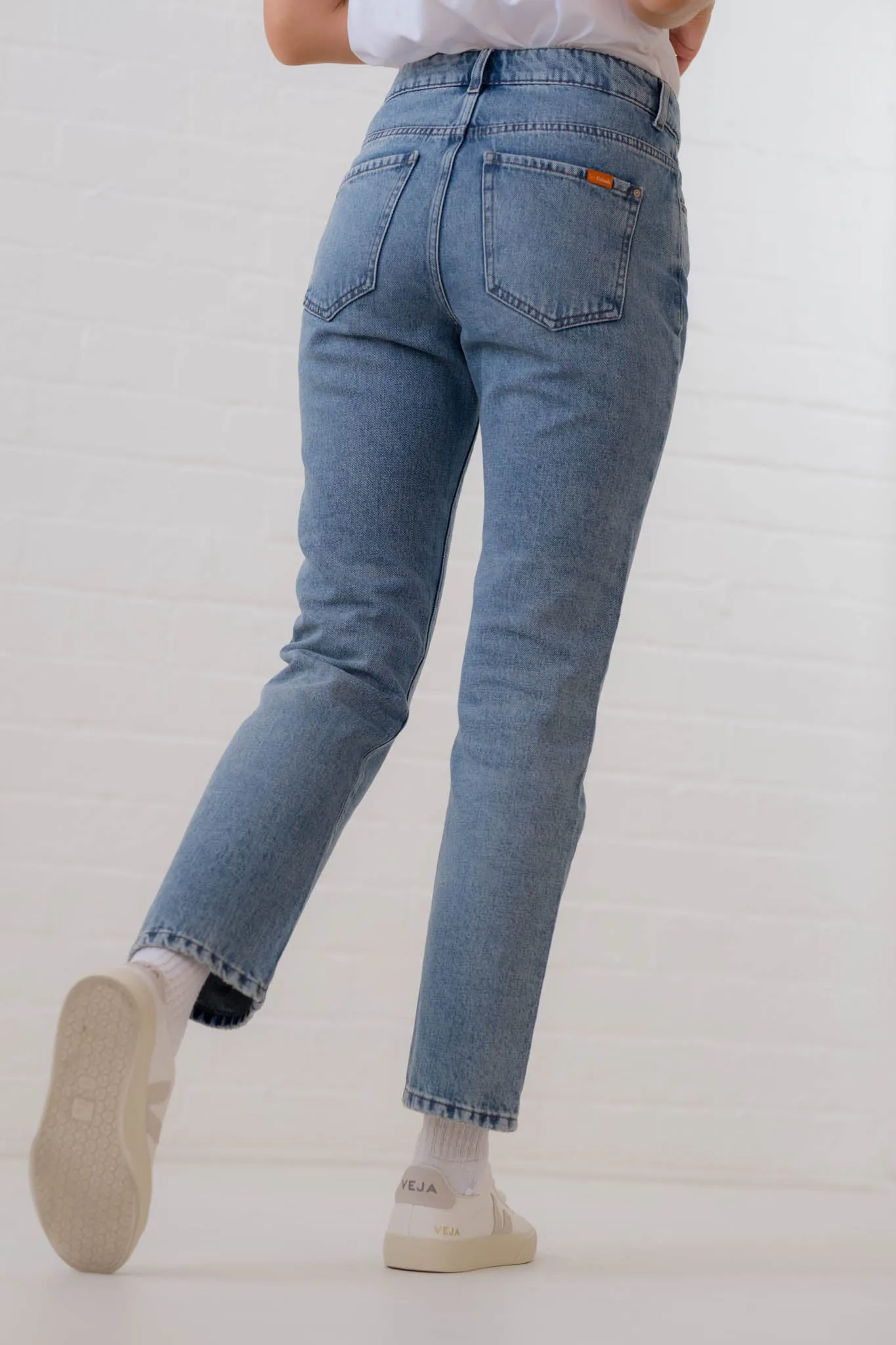 Straight Mid Wash Organic Jeans