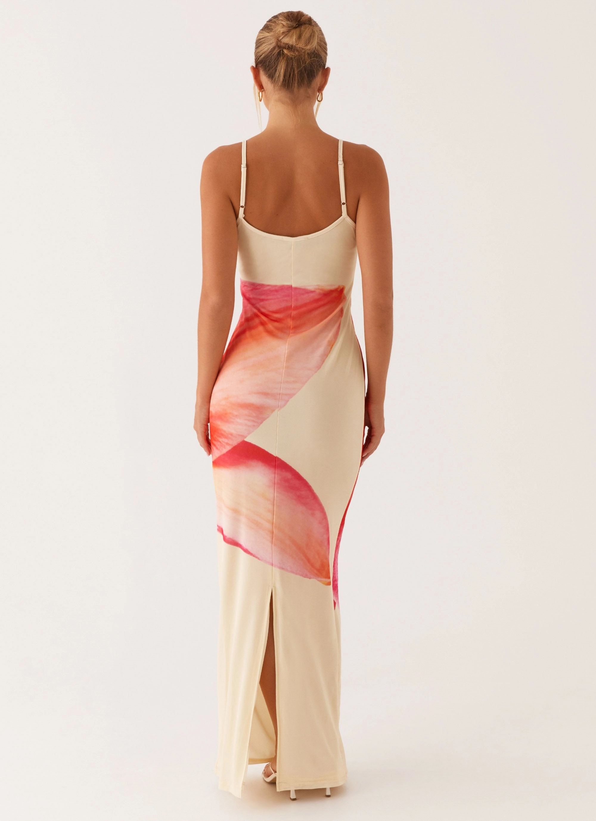 Bad News Mesh Maxi Dress - Yellow Floral Designer-Label