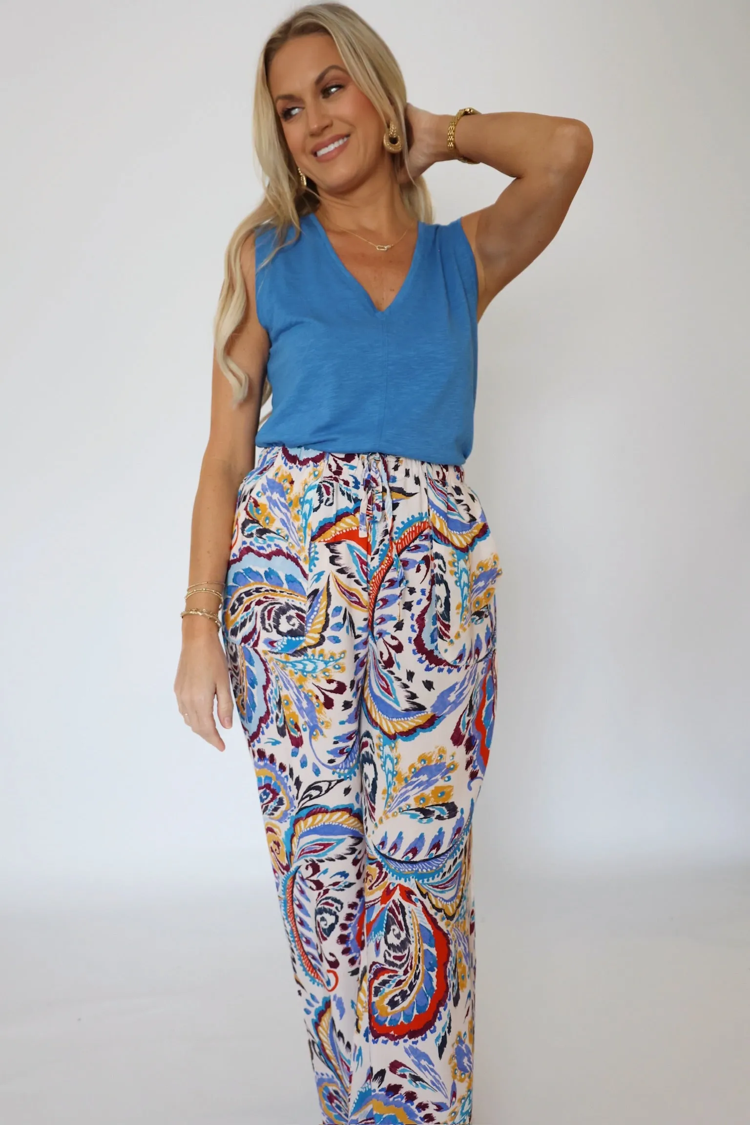 Loose Tee Tunic top Carly Tank - Starry Night (FINAL SALE)