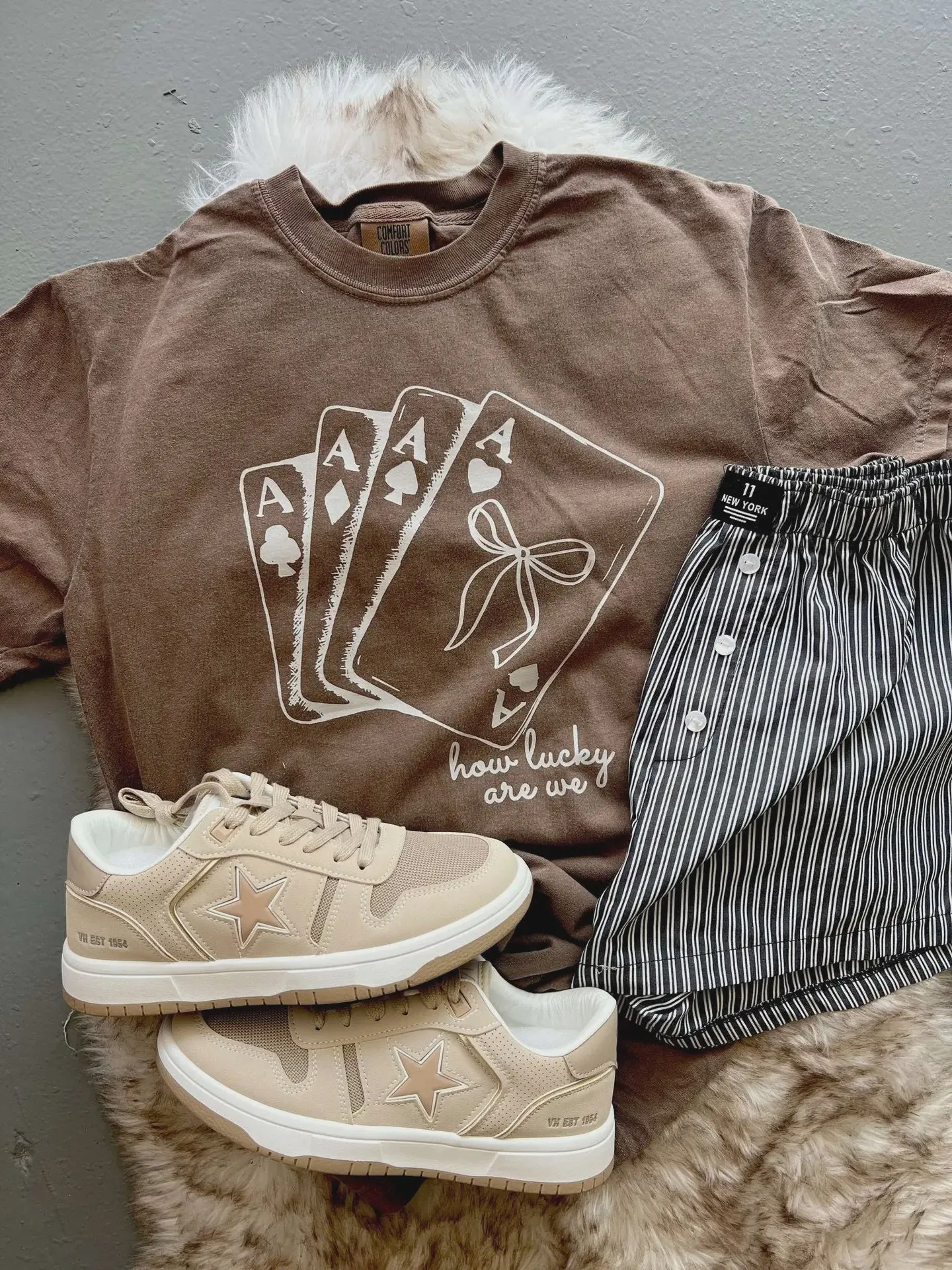 How Lucky Are We Tee Compression Fit