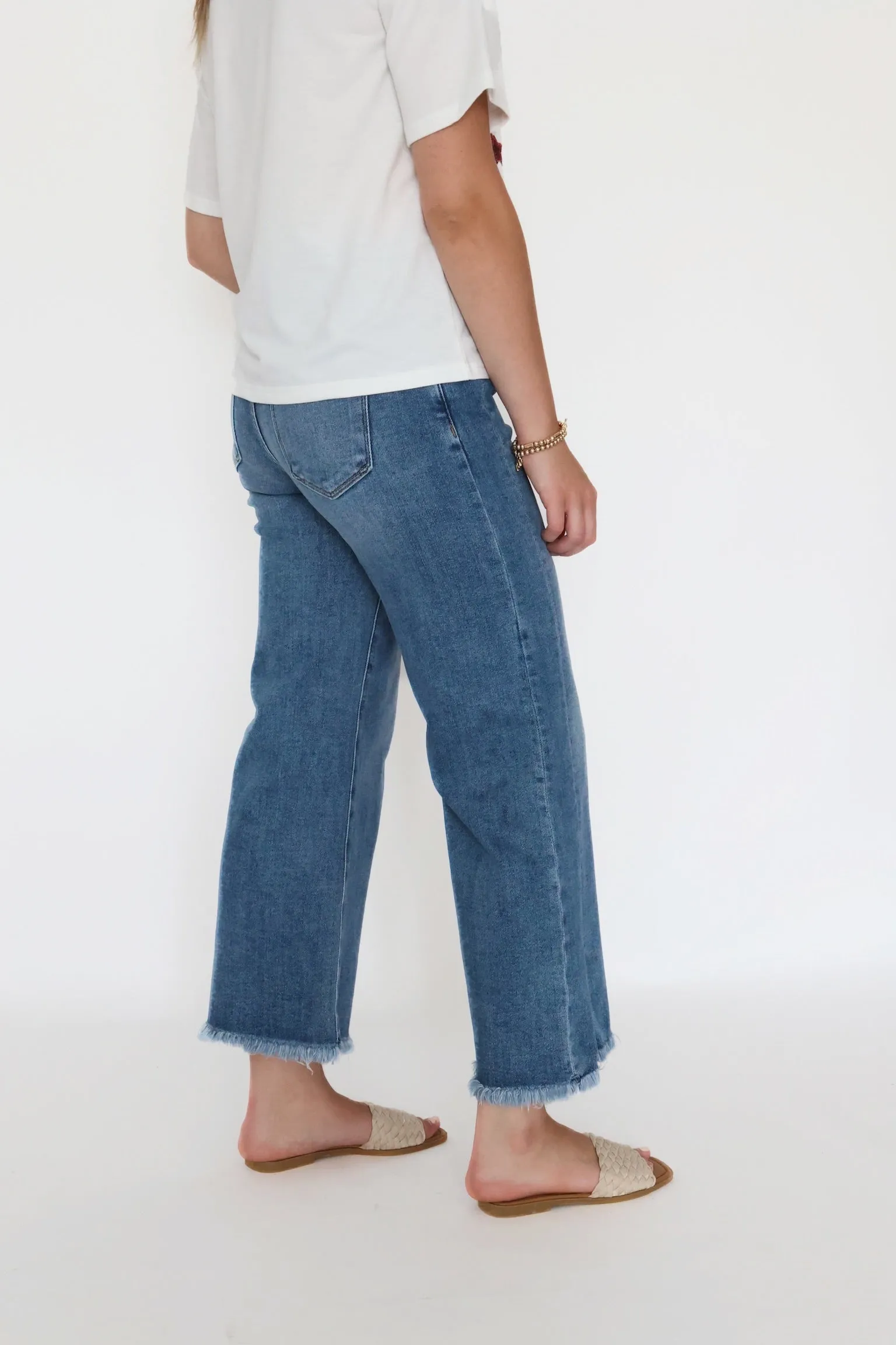 FourWayStretch Soft Touch Material Molly Mid Rise Jeans